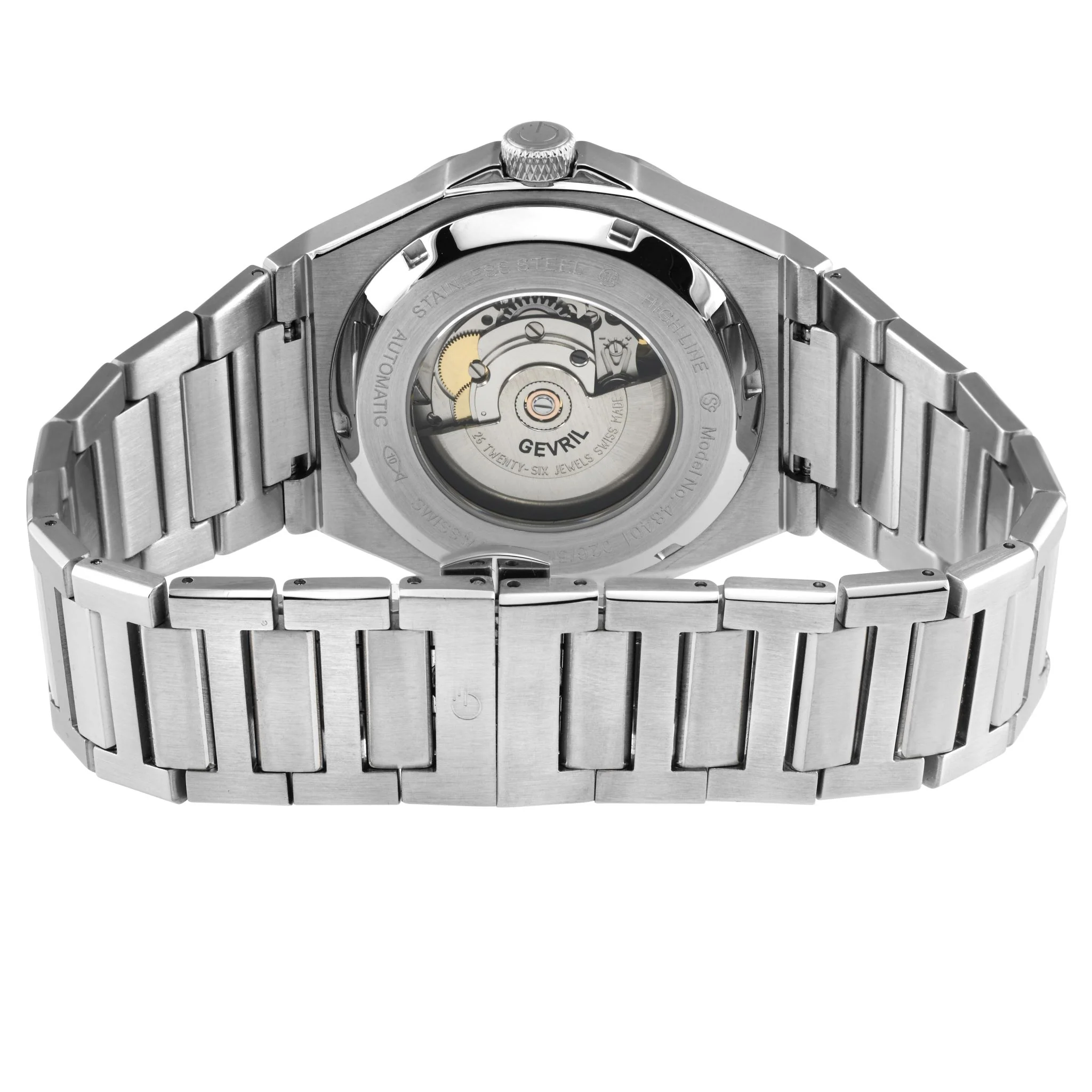 High Line Gevril High Line Swiss Made SW200 Automatic Blue Bezel steel watch - Image 2