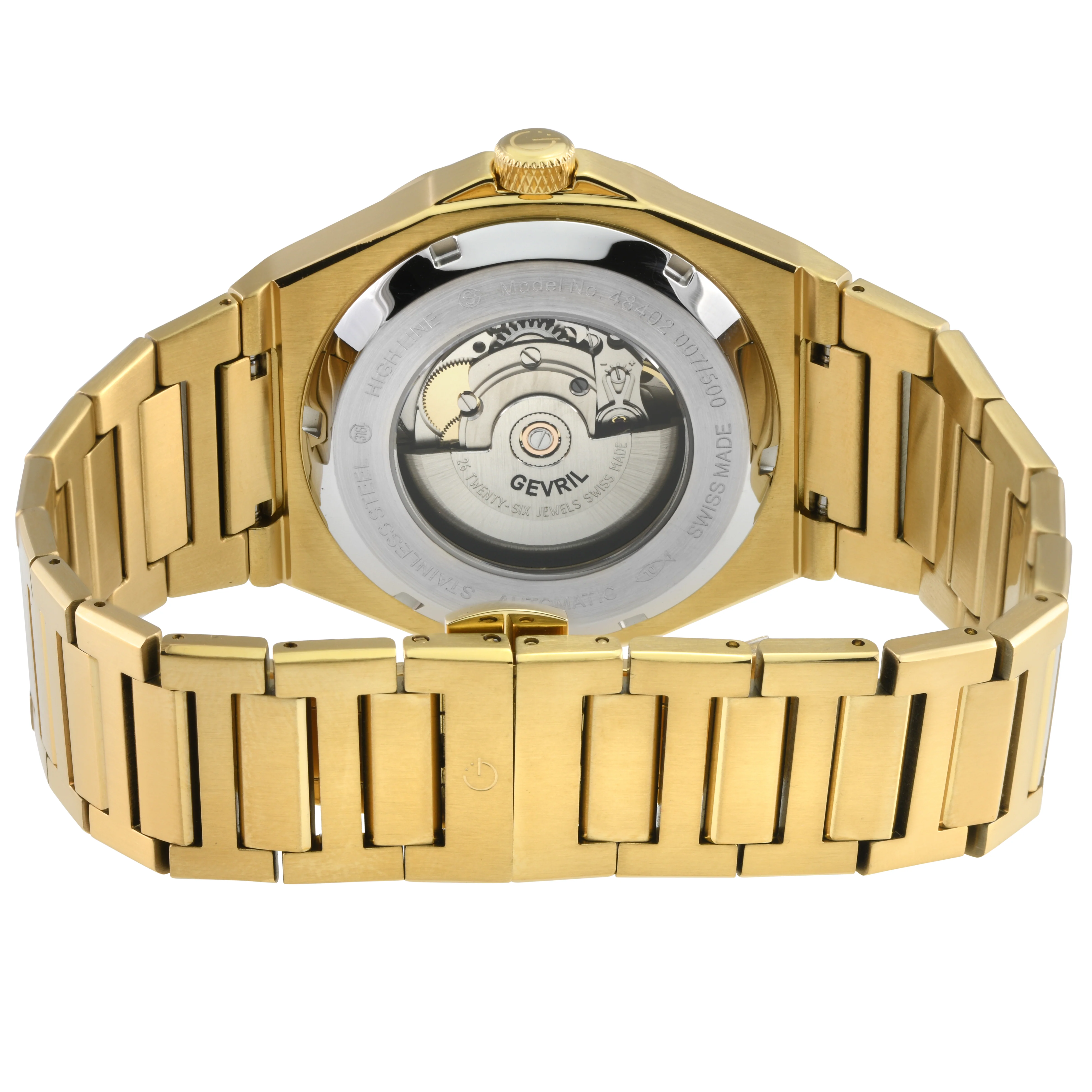 High Line Swiss Made SW200 Blue IP Gold | Blue Dial - Image 2