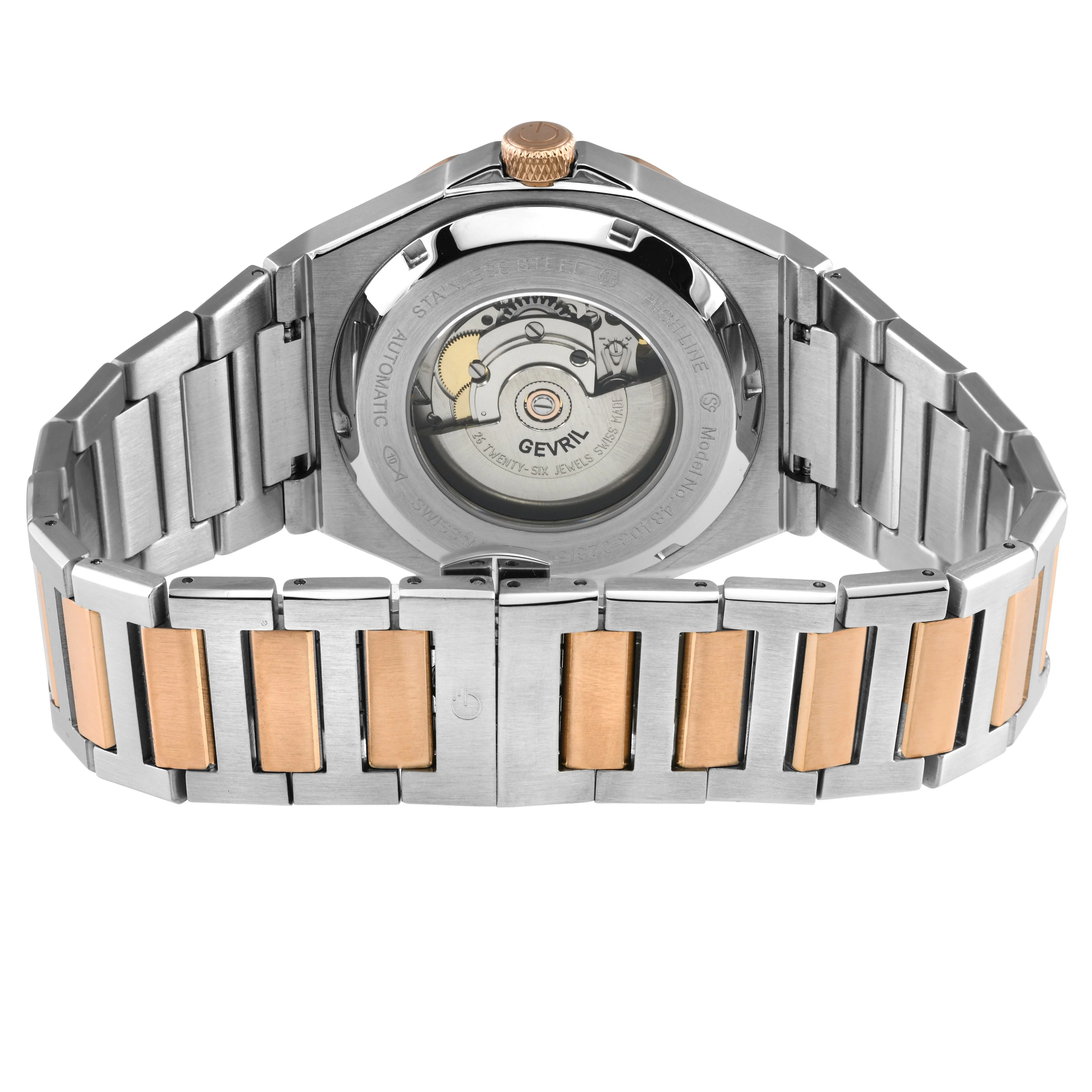 High Line Swiss Made SW200 Brown Two-tone | Brown Dial - Image 3