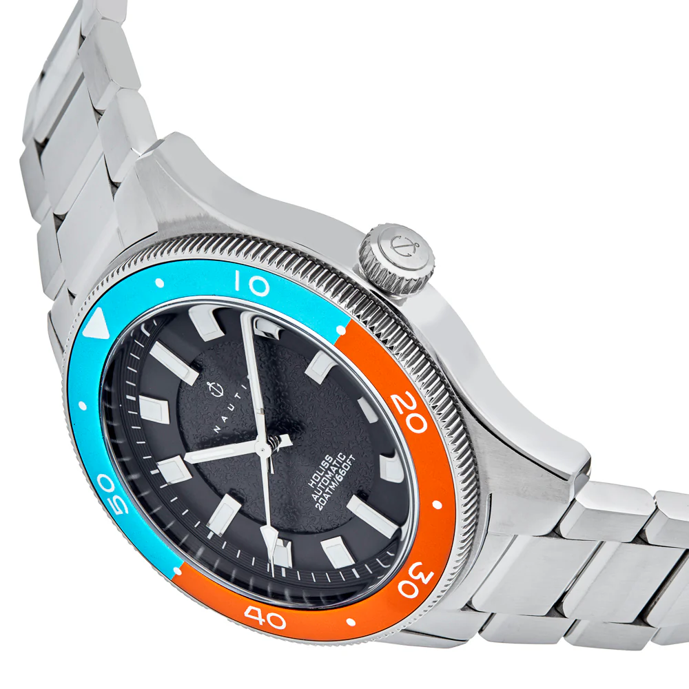 Holiss Automatic Diver Blue/Orange | Black Dial - Image 2
