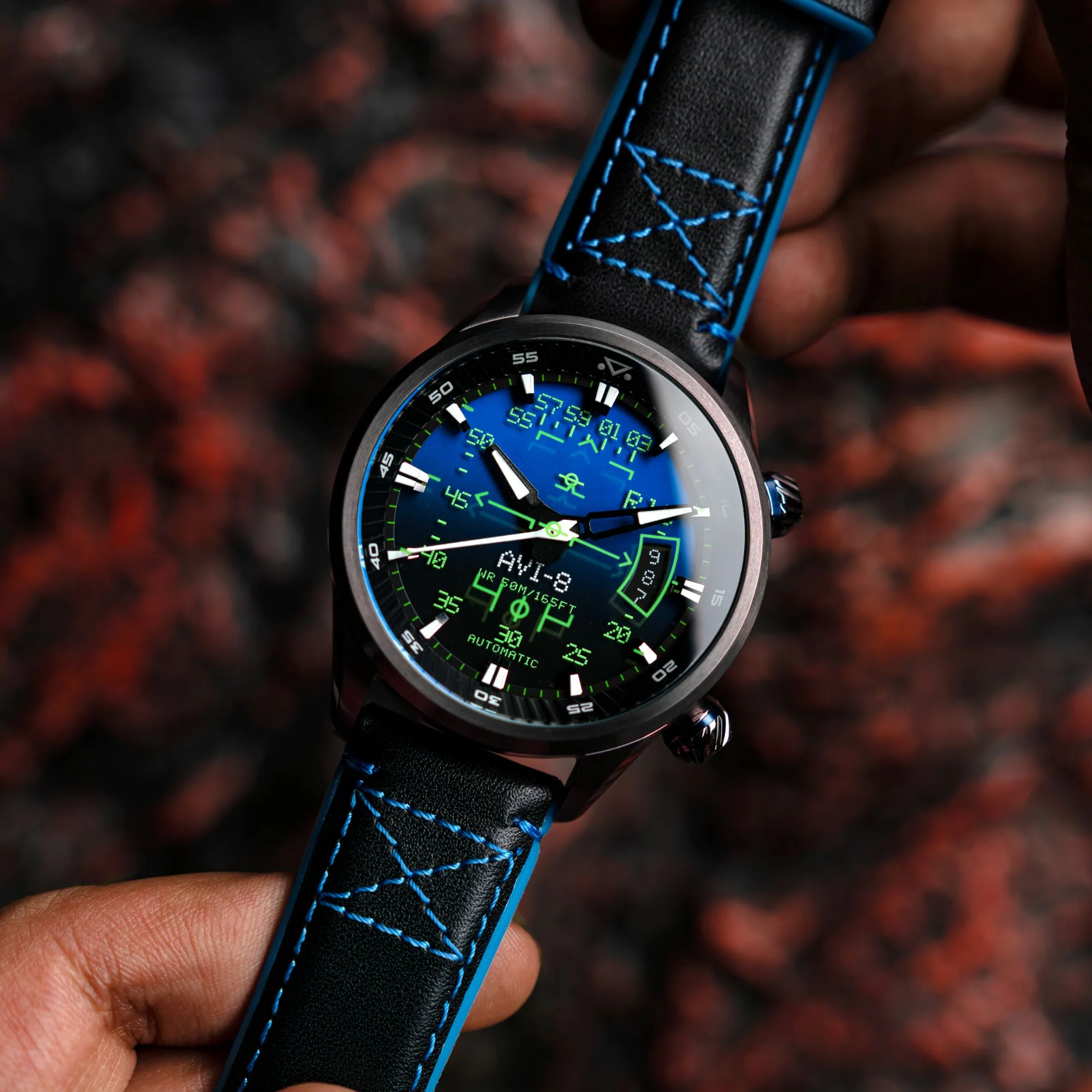 Hud Automatic Blue / Leather | Blue Dial - Image 3