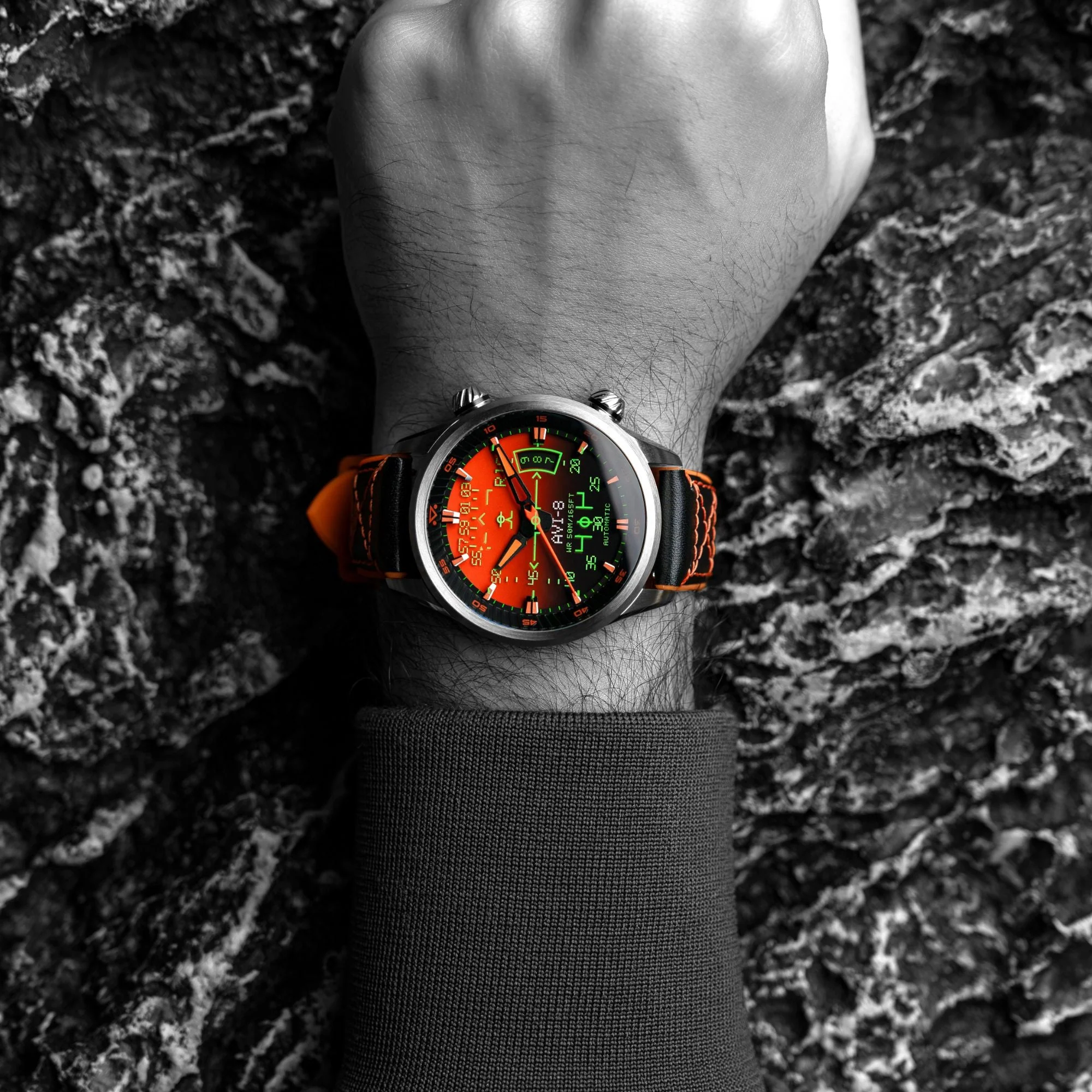 Hud Automatic Orange / Leather | Orange Dial - Image 2