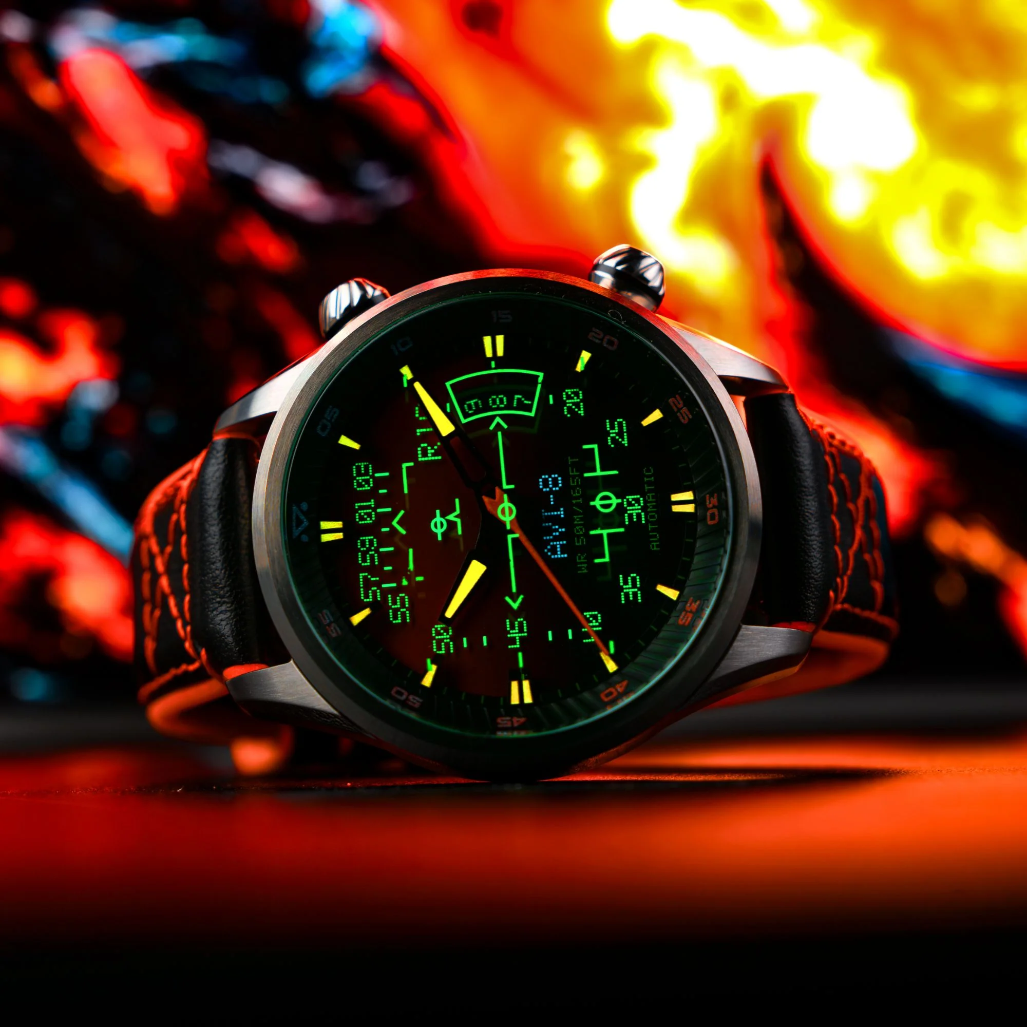 Hud Automatic Orange / Leather | Orange Dial - Image 4