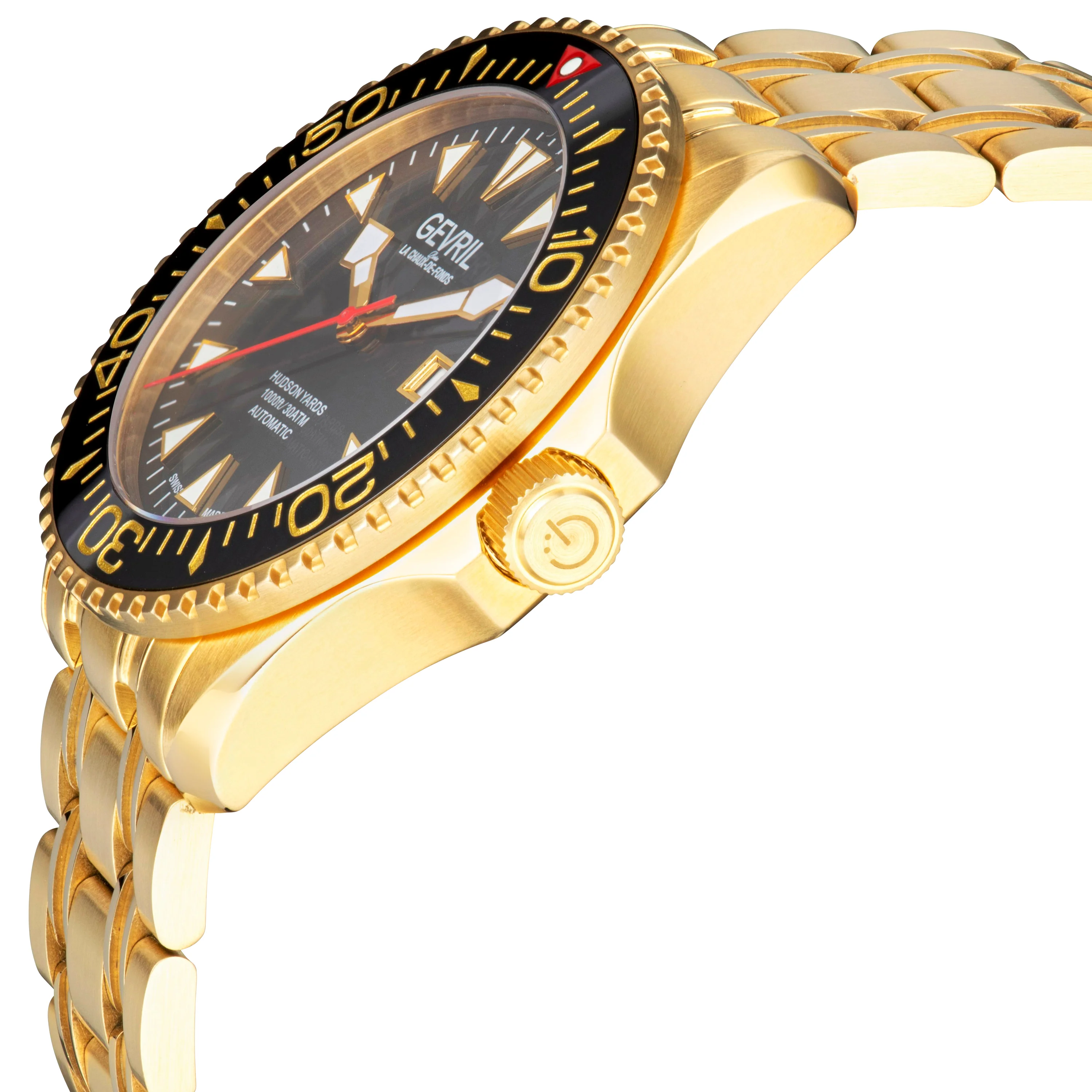 Hudson Yards Sellita SW200 Automatic Swiss Made Watch ceramic bezel helium valve dive suit extension - Image 3
