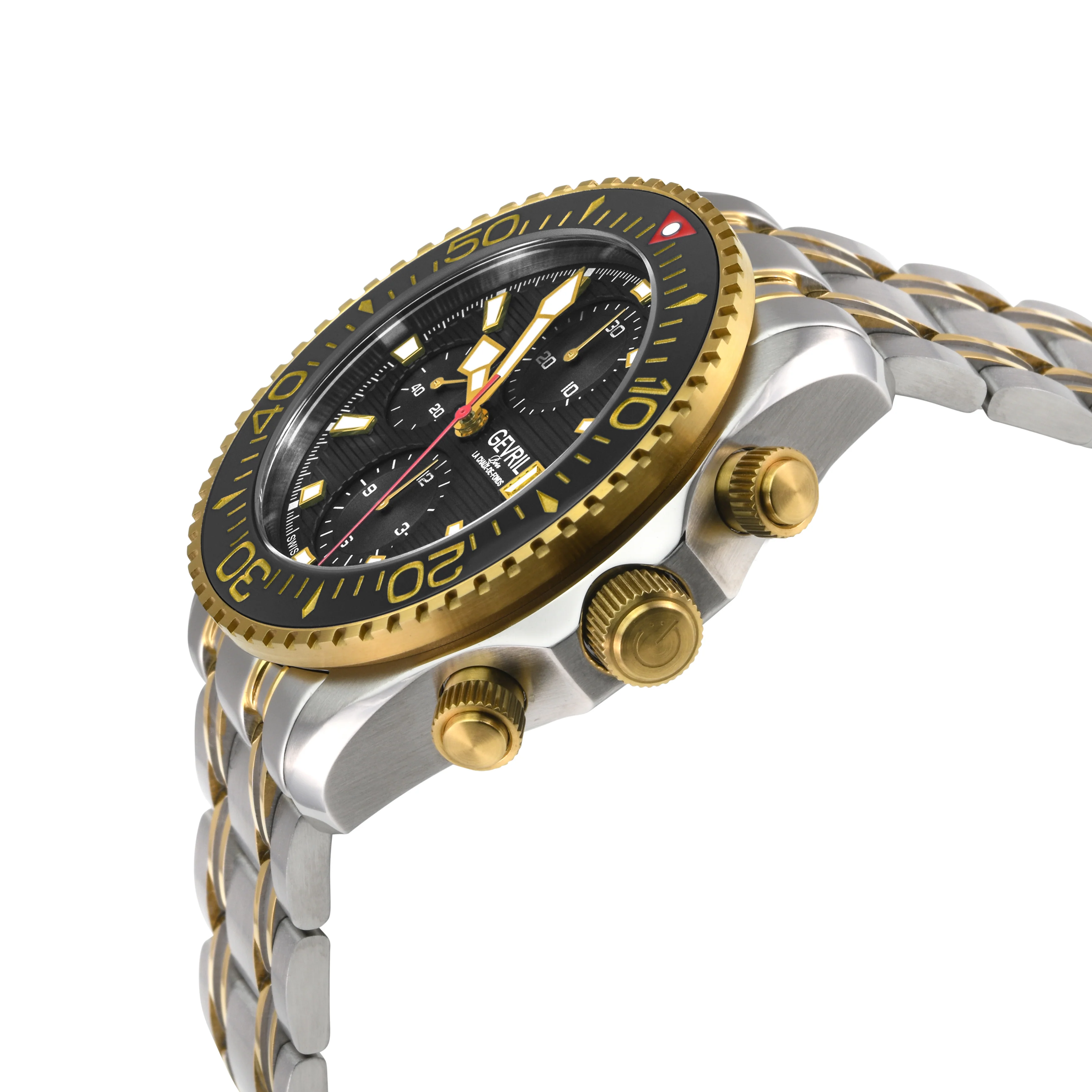 Hudson Yards Chronograph SW500 Chronograph , helium valve Diver BG | Black Dial - Image 2