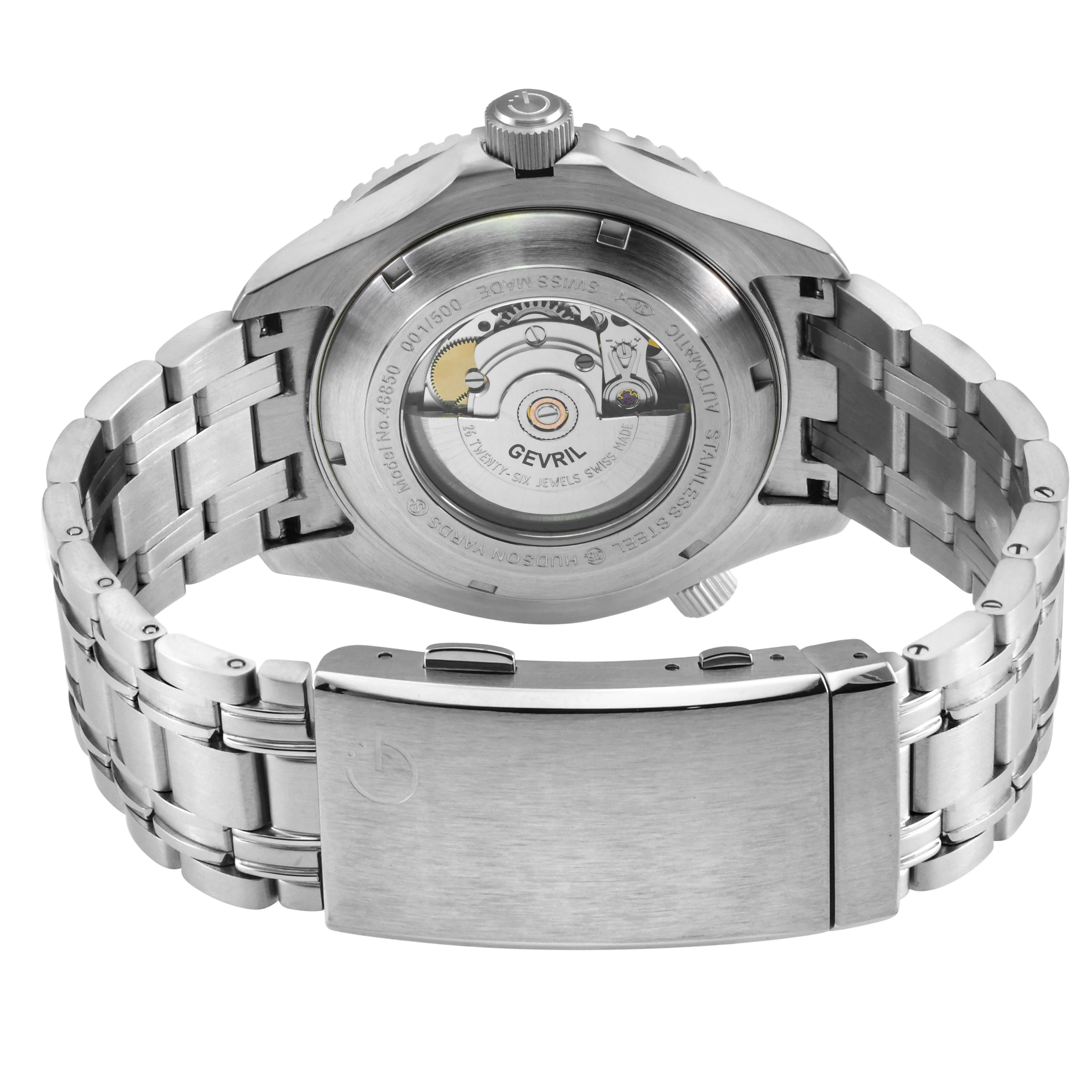 Hudson Yards -Forged Carbon Fiber Swiss Automatic SW200-1 - Forged Carbon Fiber Black Dial,  Unidirectional Rotating Bezel, 316L  Bracelet | Black Dial - Image 3