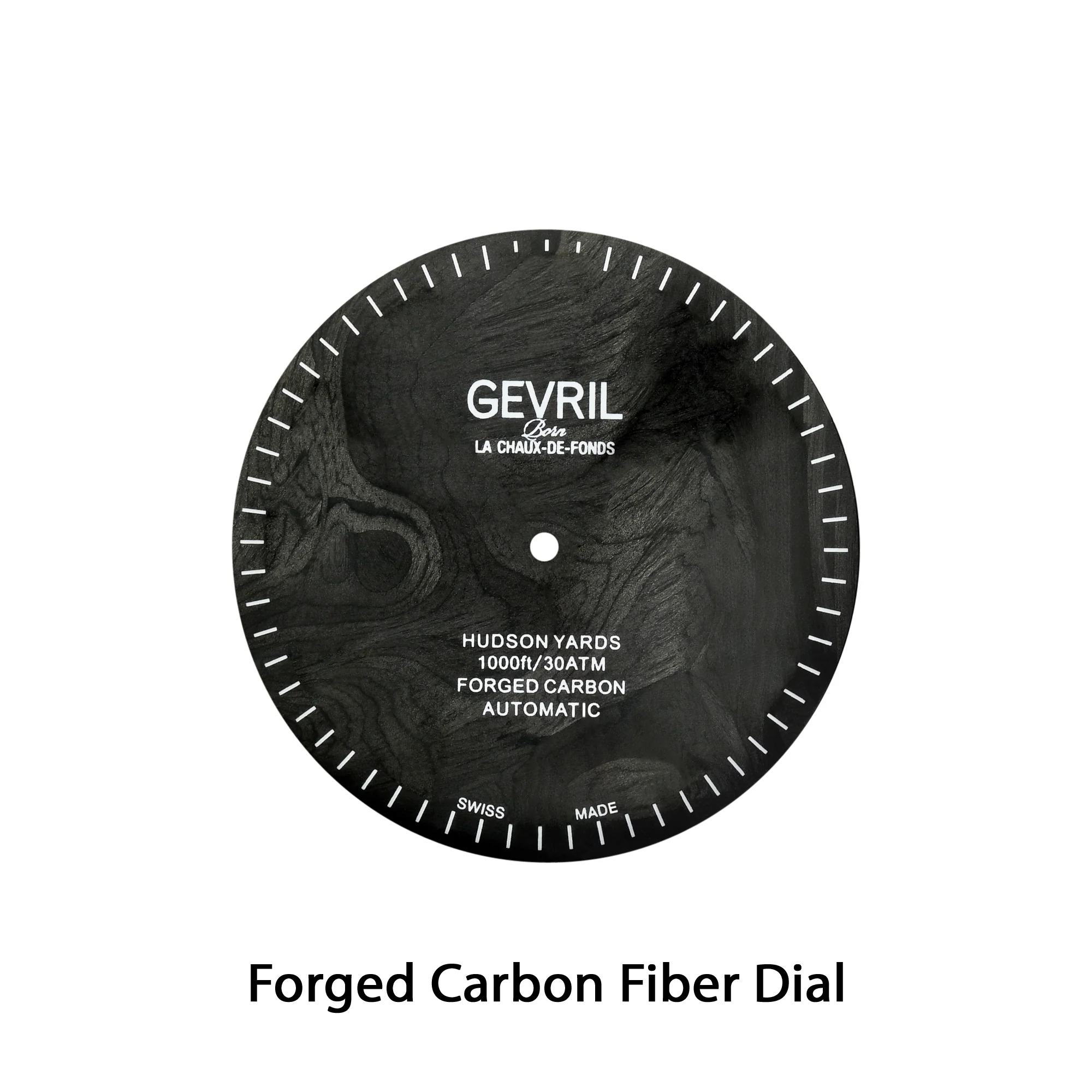 Hudson Yards -Forged Carbon Fiber Swiss Automatic SW200-1 - Forged Carbon Fiber Black Dial,  Unidirectional Rotating Bezel, 316L  Bracelet | Black Dial - Image 4