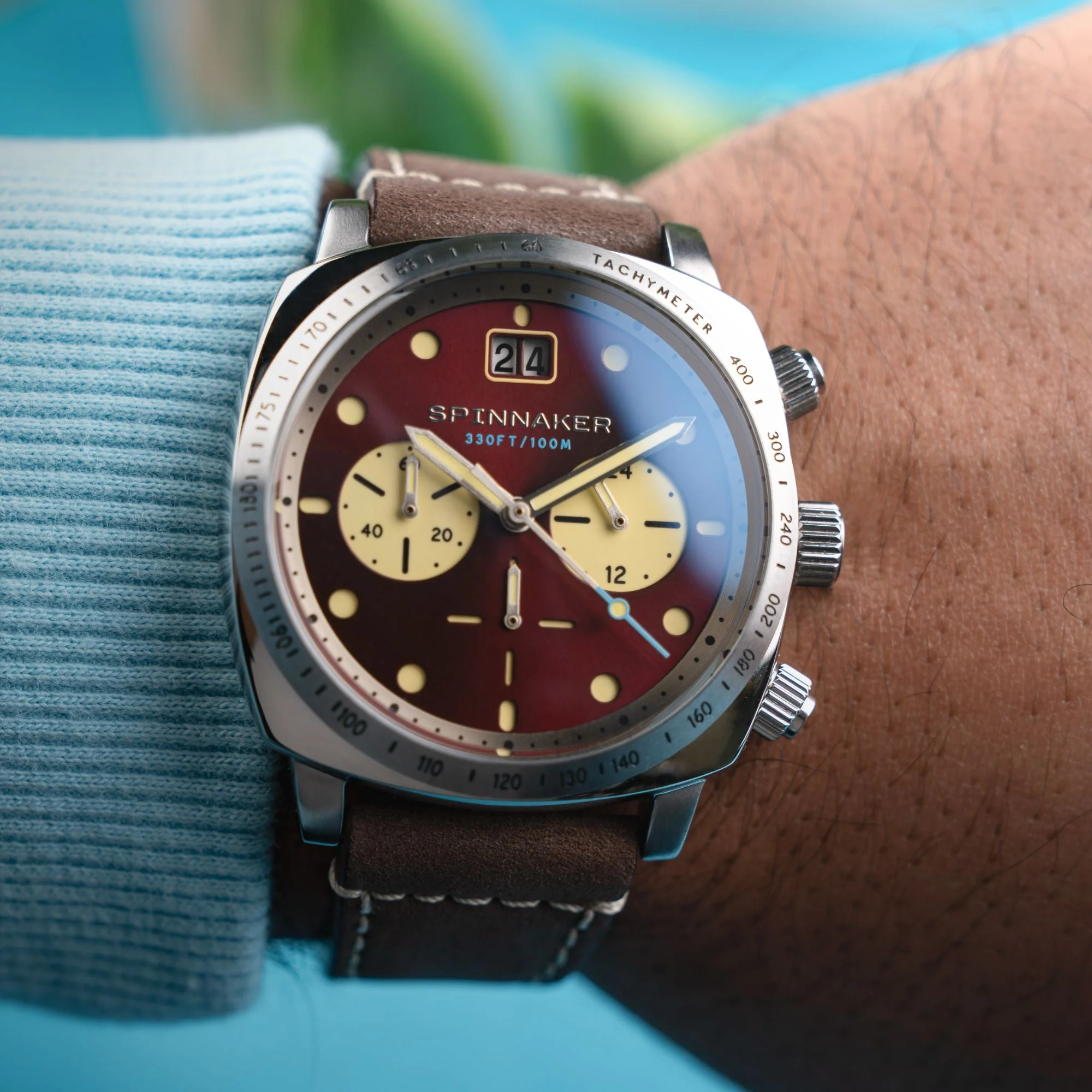 Hull Chronograph Red / Leather | Red Dial - Image 2