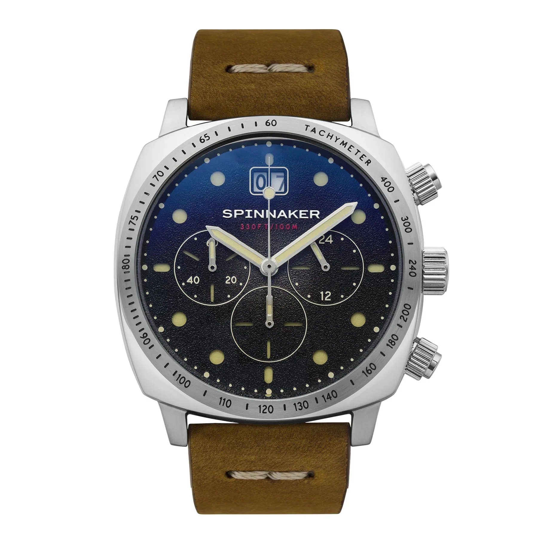 Hull Chronograph Black & Brown / Leather Black Dial - Image 10