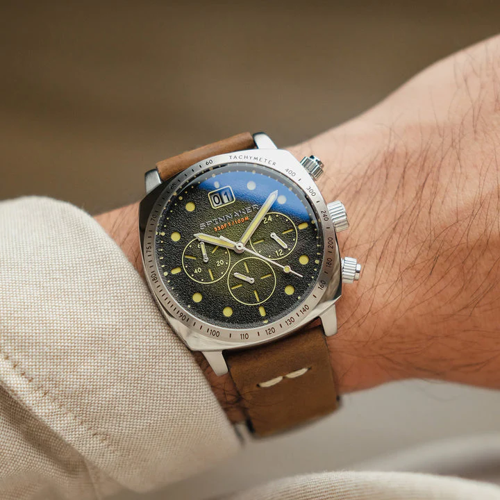 Hull Chronograph Green Dial / Leather | Green Dial - Image 9