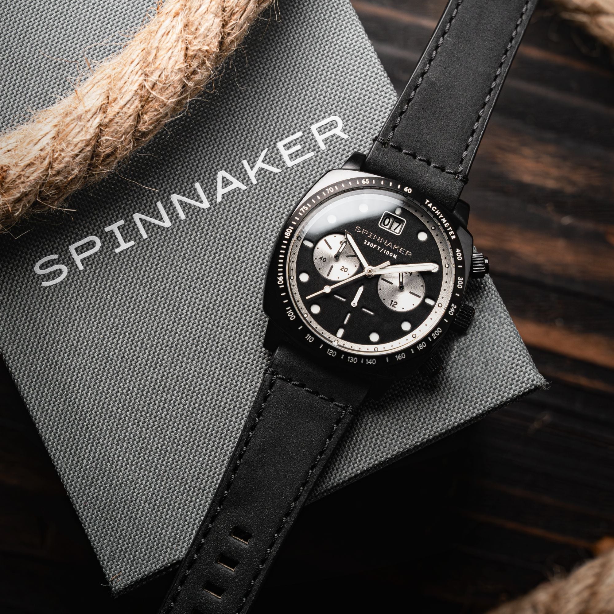 Hull Chronograph Black / Leather | Black Dial - Image 4