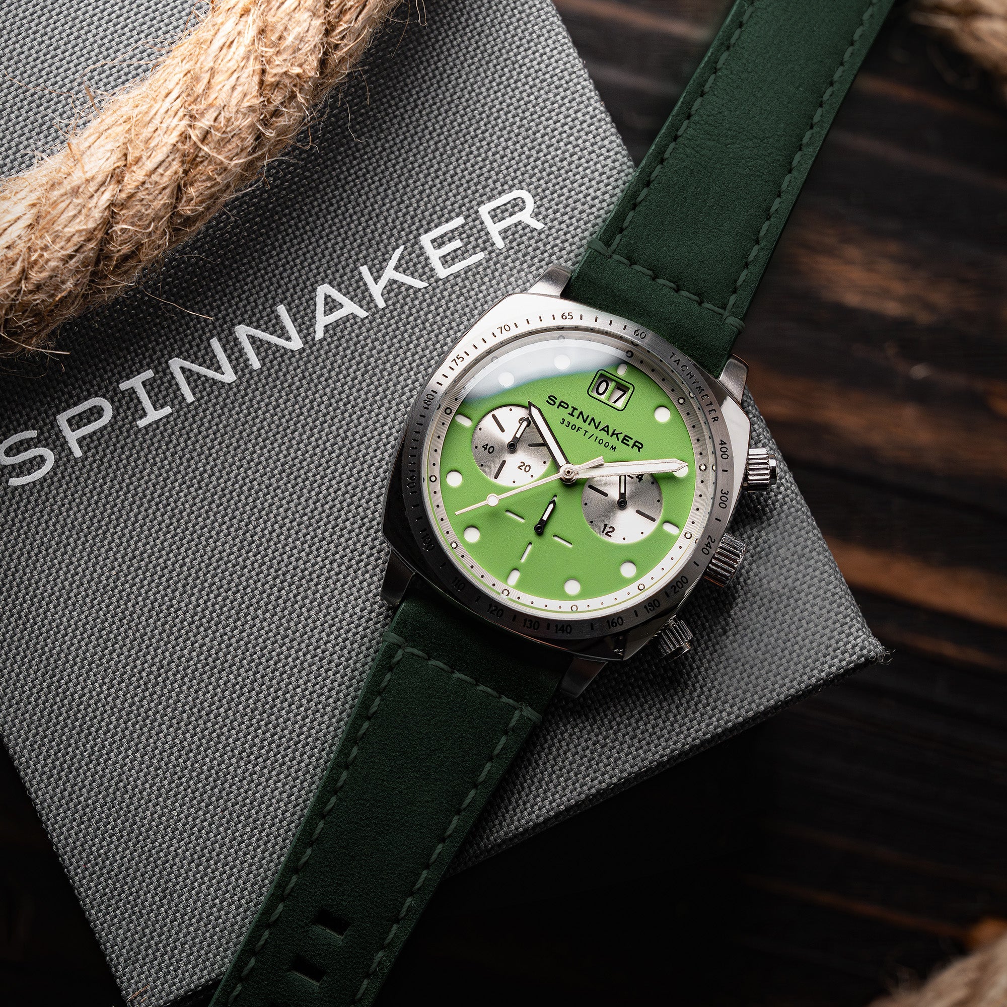 Hull Chronograph Green / Leather Green Dial - Image 3
