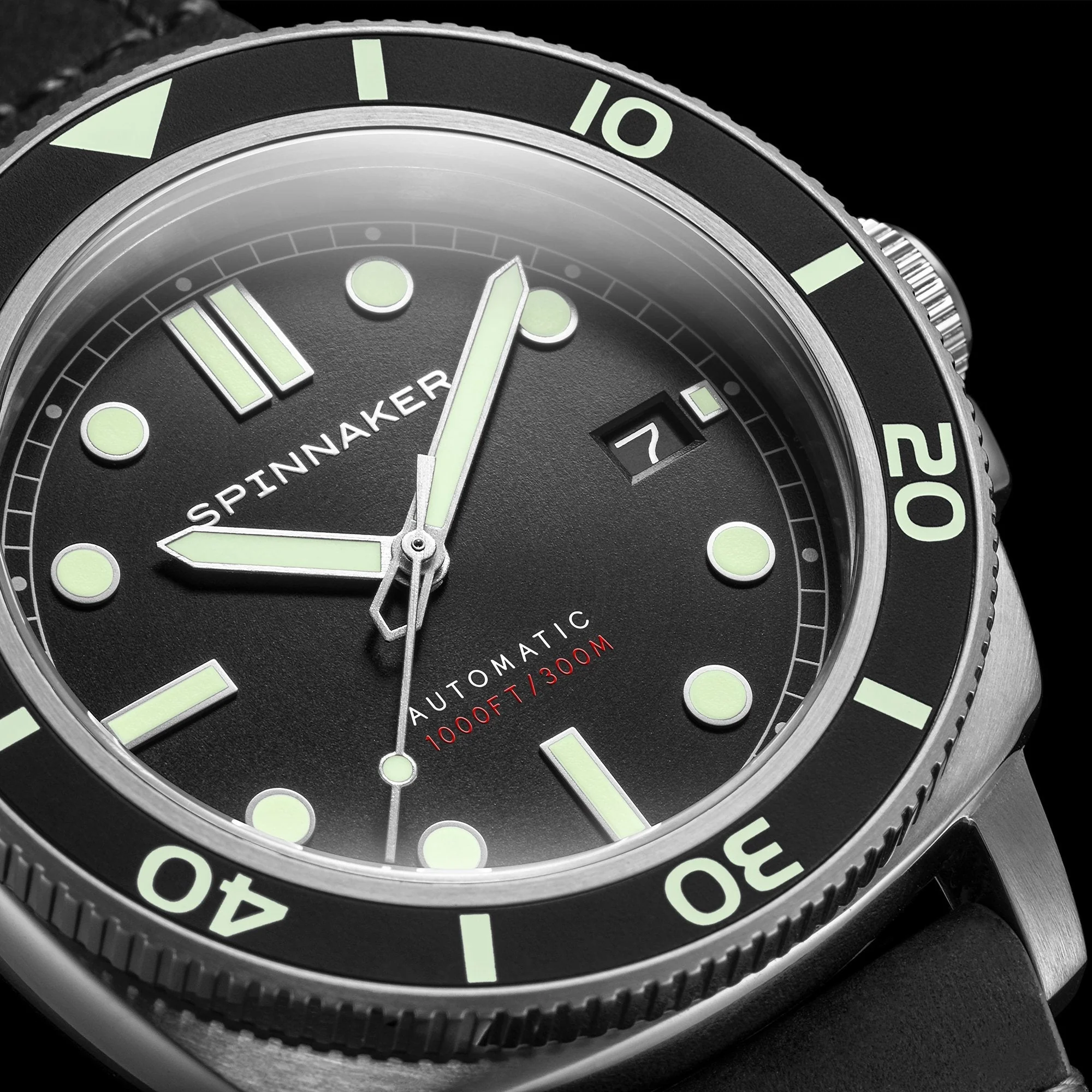 Hull Diver Black / Leather | Black Dial - Image 3