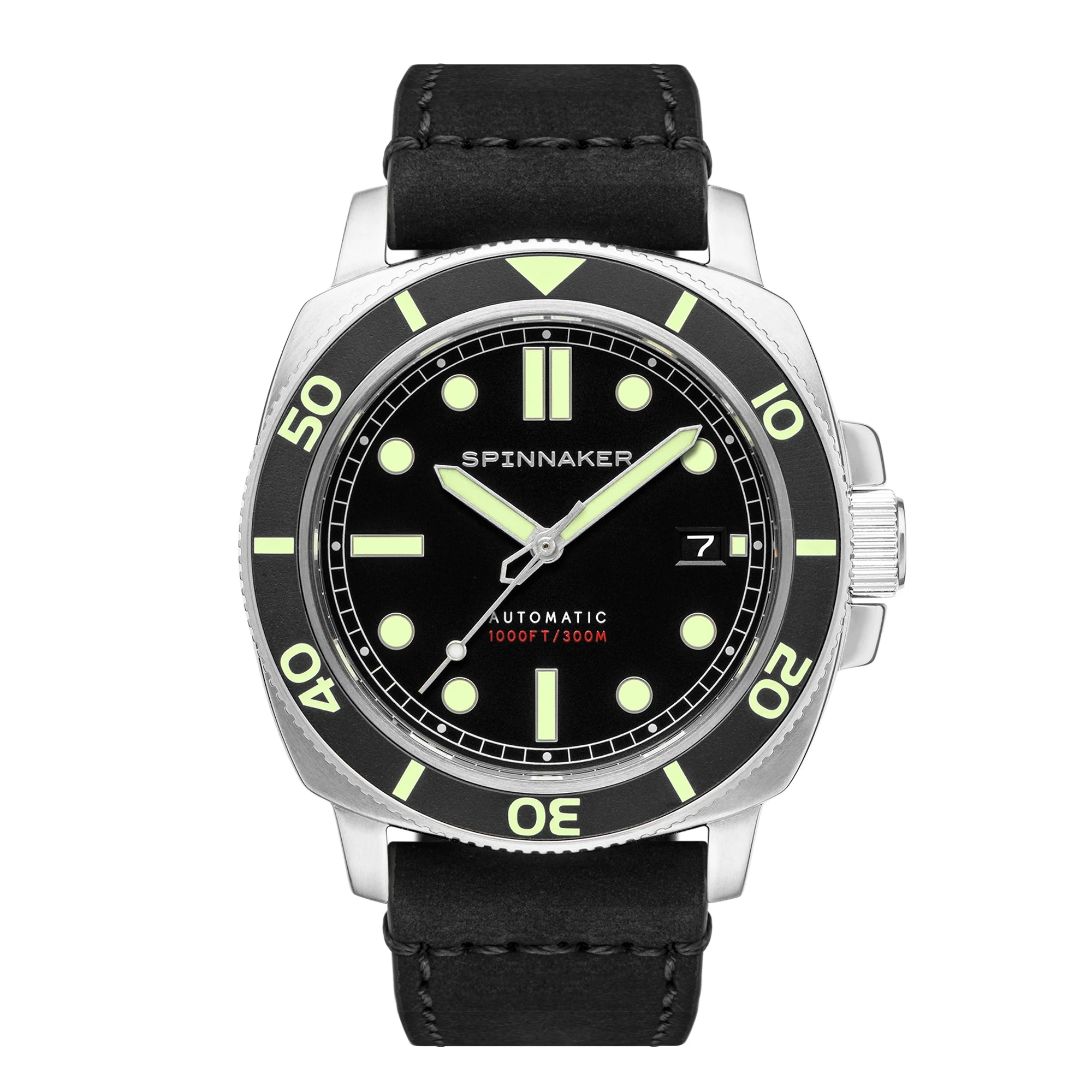 Hull Diver Black / Leather | Black Dial - Image 7