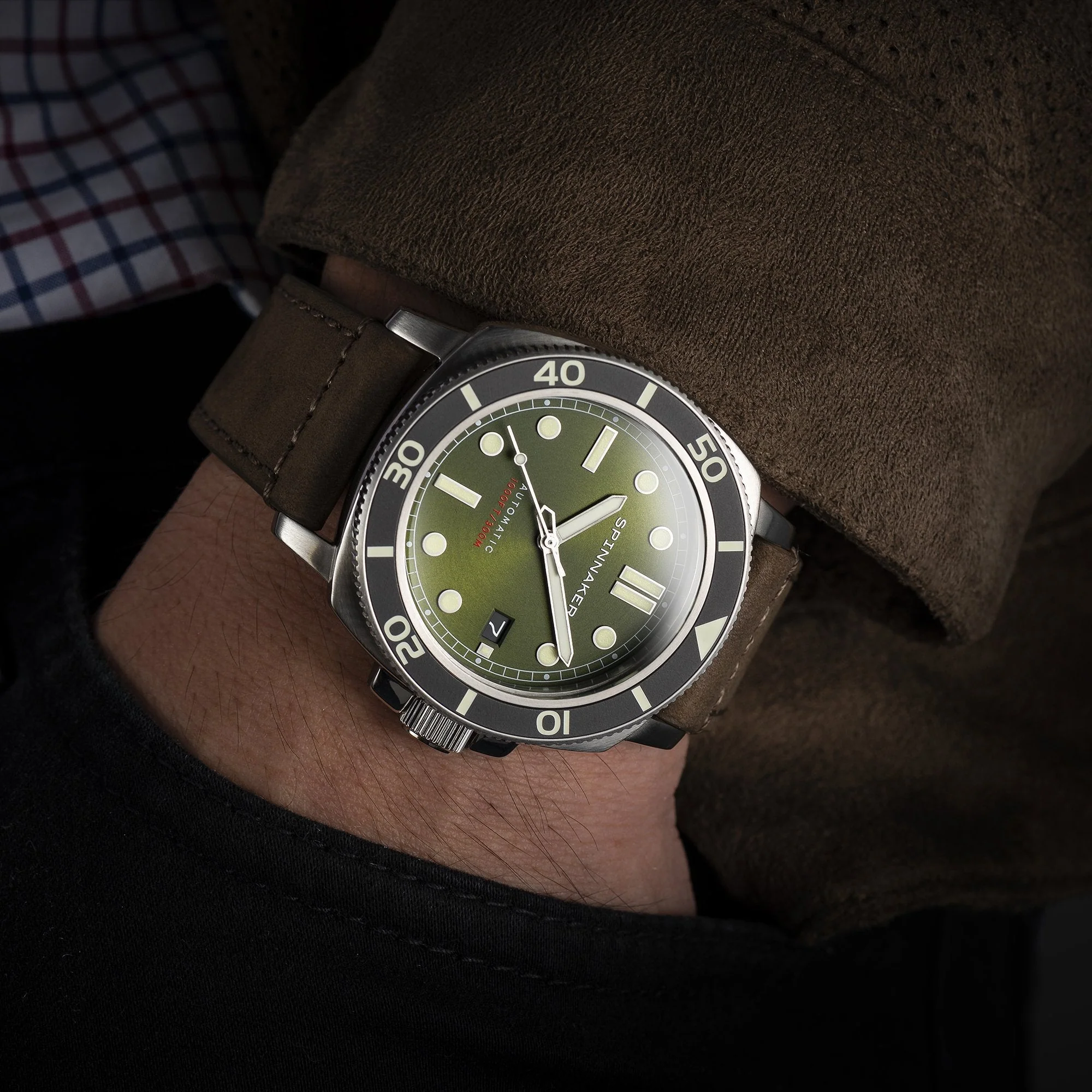 Hull Diver Green / Leather | Green Dial - Image 4