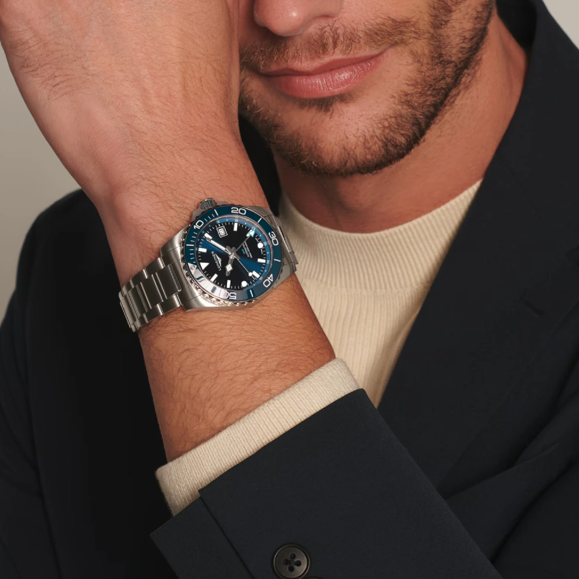 HYDROCONQUEST GMT Blue / Stainless Steel | Blue Dial - Image 2