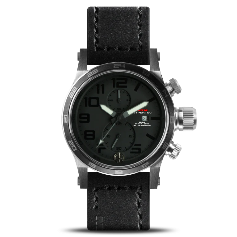 Hypertec Chrono 2 Silver/Black | Black Dial