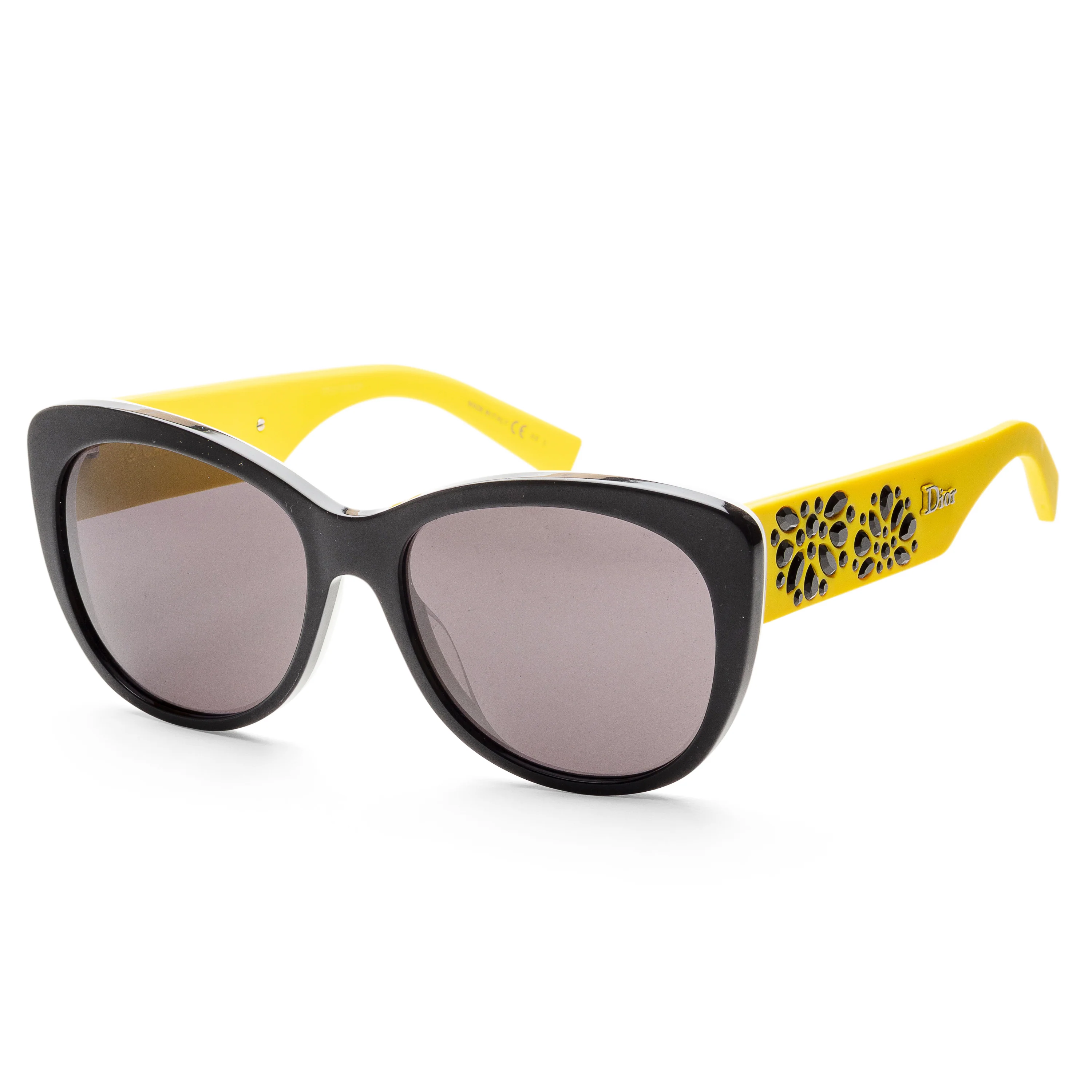 Inedites Black and Yellow Frame, Smoke Lens | Dial