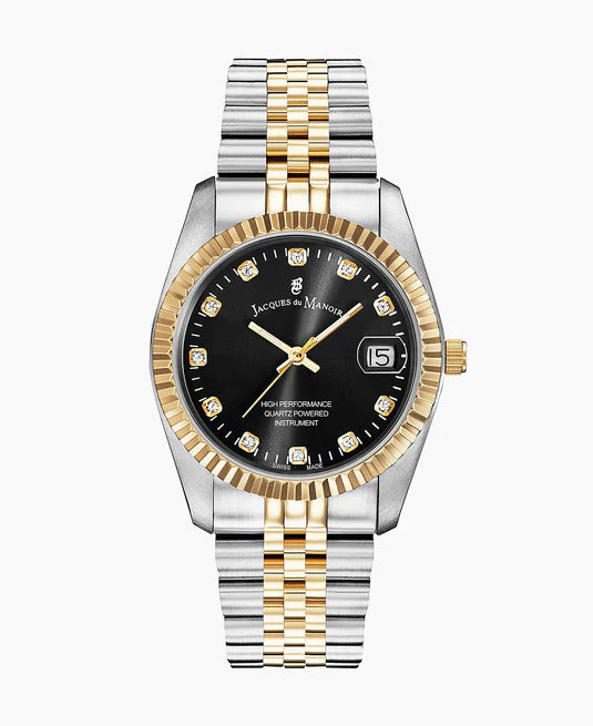 Jacques du Manoir Inspiration Business Two-tone Black dial | Black Dial