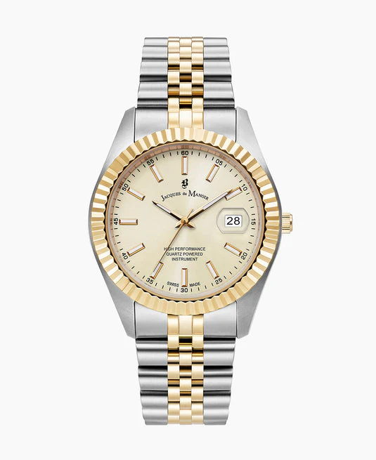 Jacques du Manoir Inspiration Business Two-tone Champagne | Gold Dial