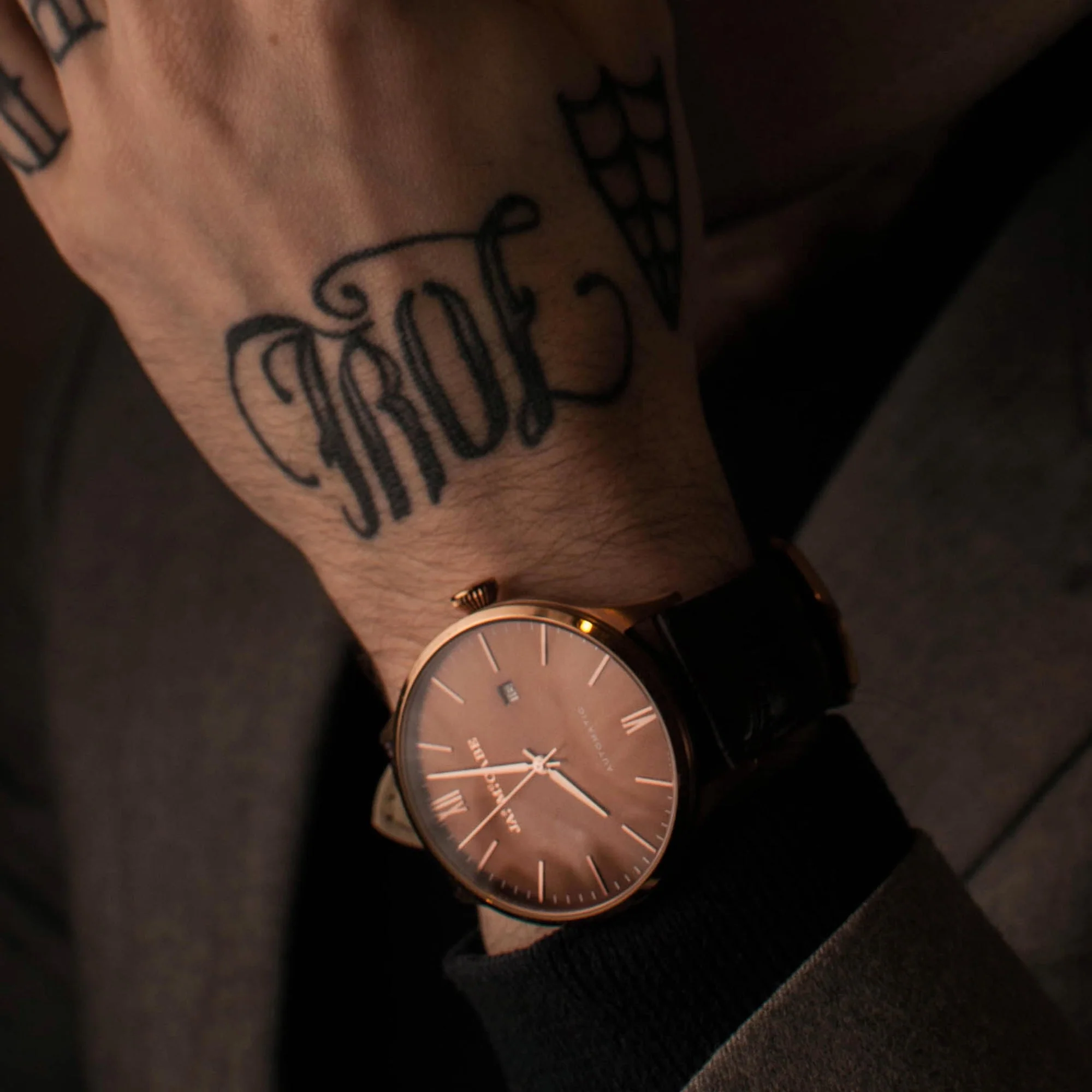 James McCabe London Automatic Watch Brown / Leather | Brown Dial - Image 2