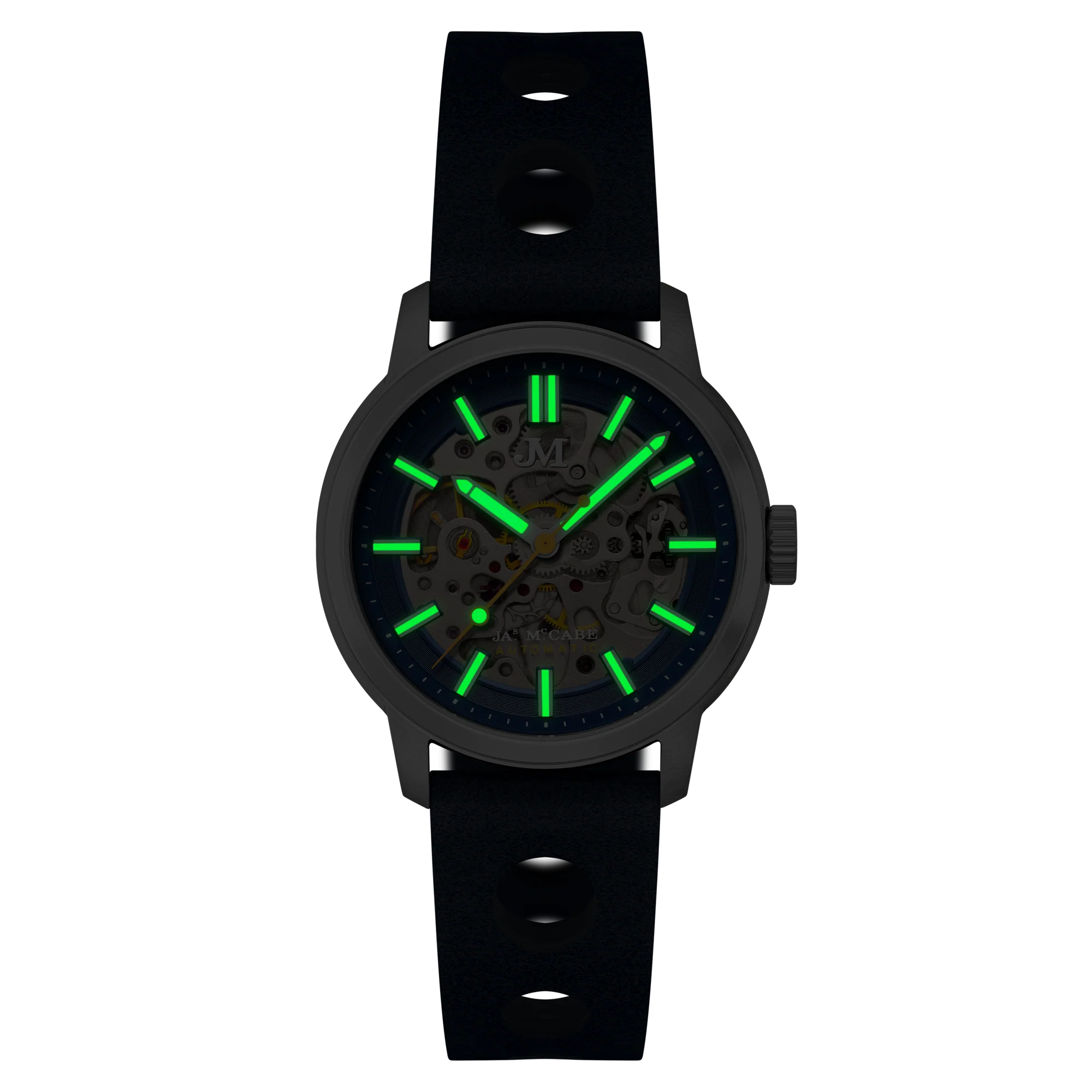 James McCabe Rally Automatic Blue / Leather | Blue Dial - Image 3