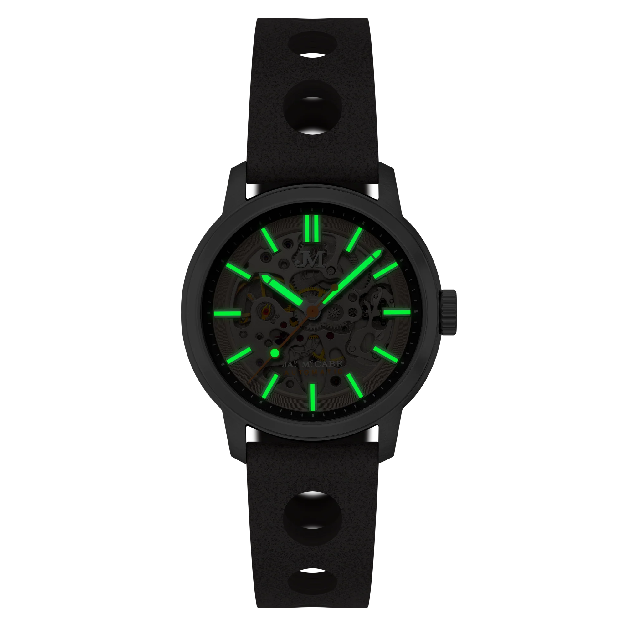 James McCabe Rally Automatic Grey / Leather | Grey Dial - Image 3