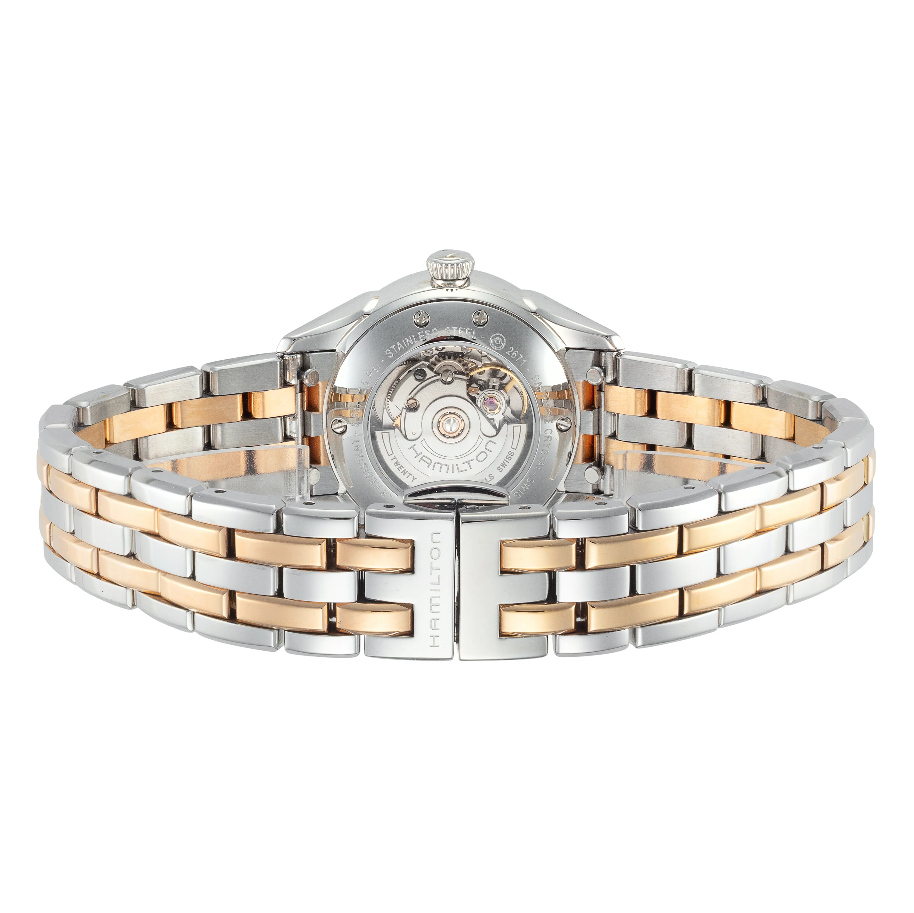 Jazzmaster 30mm / Mother-of-Pearl / Silver and Rose Gold | Mother-Of-Pearl Dial - Image 2