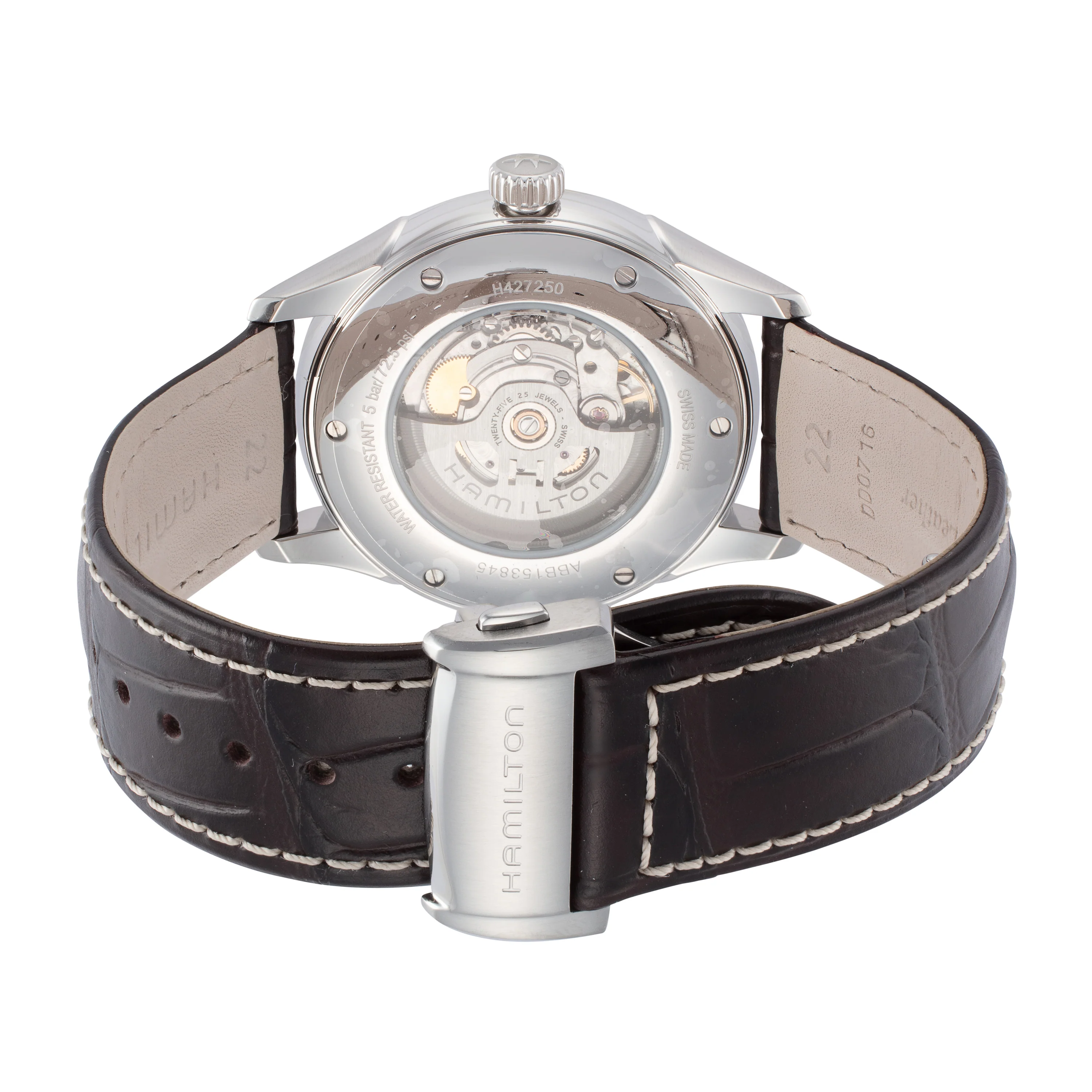 Jazzmaster 44mm / Silver / Brown | Silver Dial - Image 2