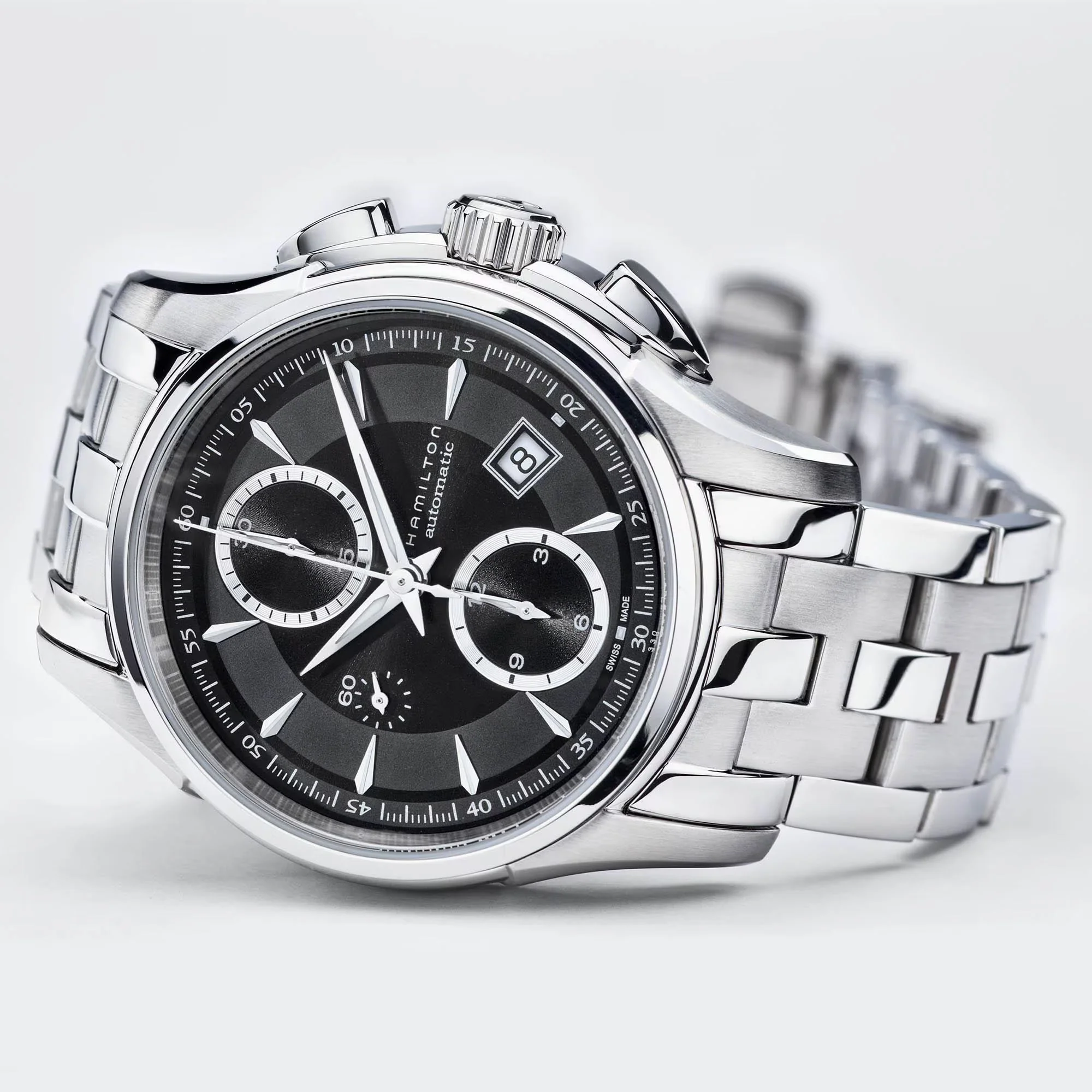 Jazzmaster Silver/SS Black Dial - Image 3