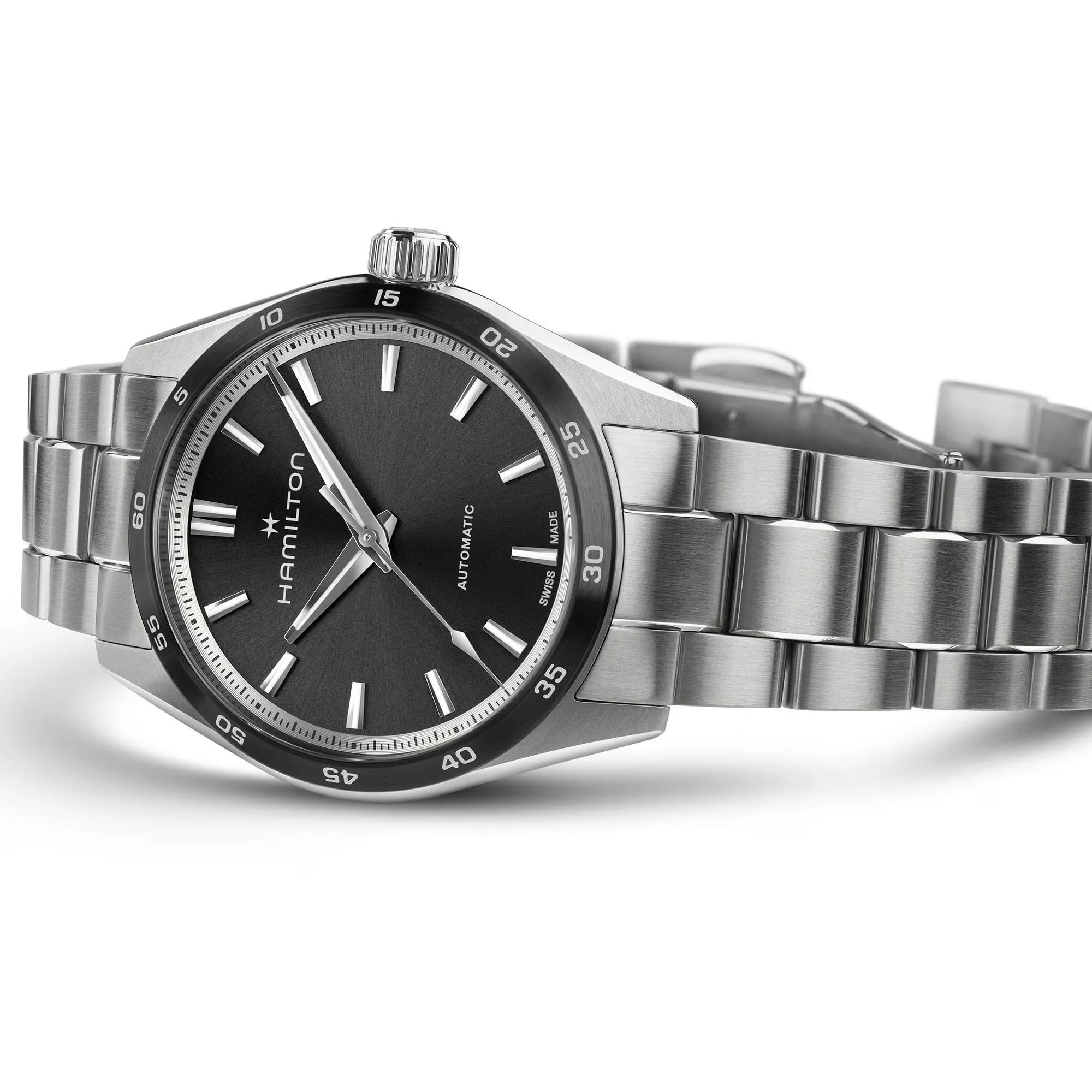 Jazzmaster Silver/SS Black Dial - Image 3
