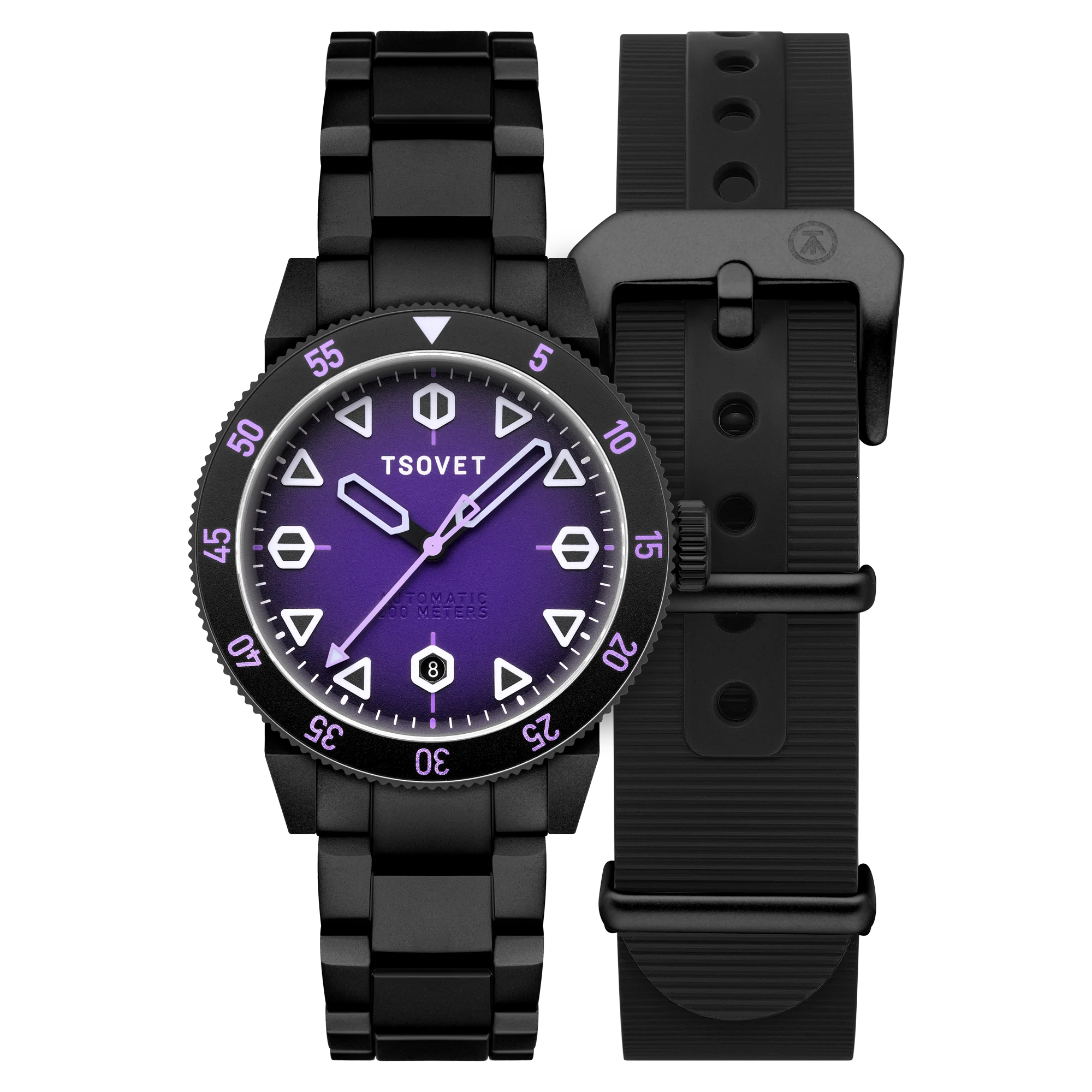JMT - DW Global Explorer II Purple / Stainless Steel | Purple Dial