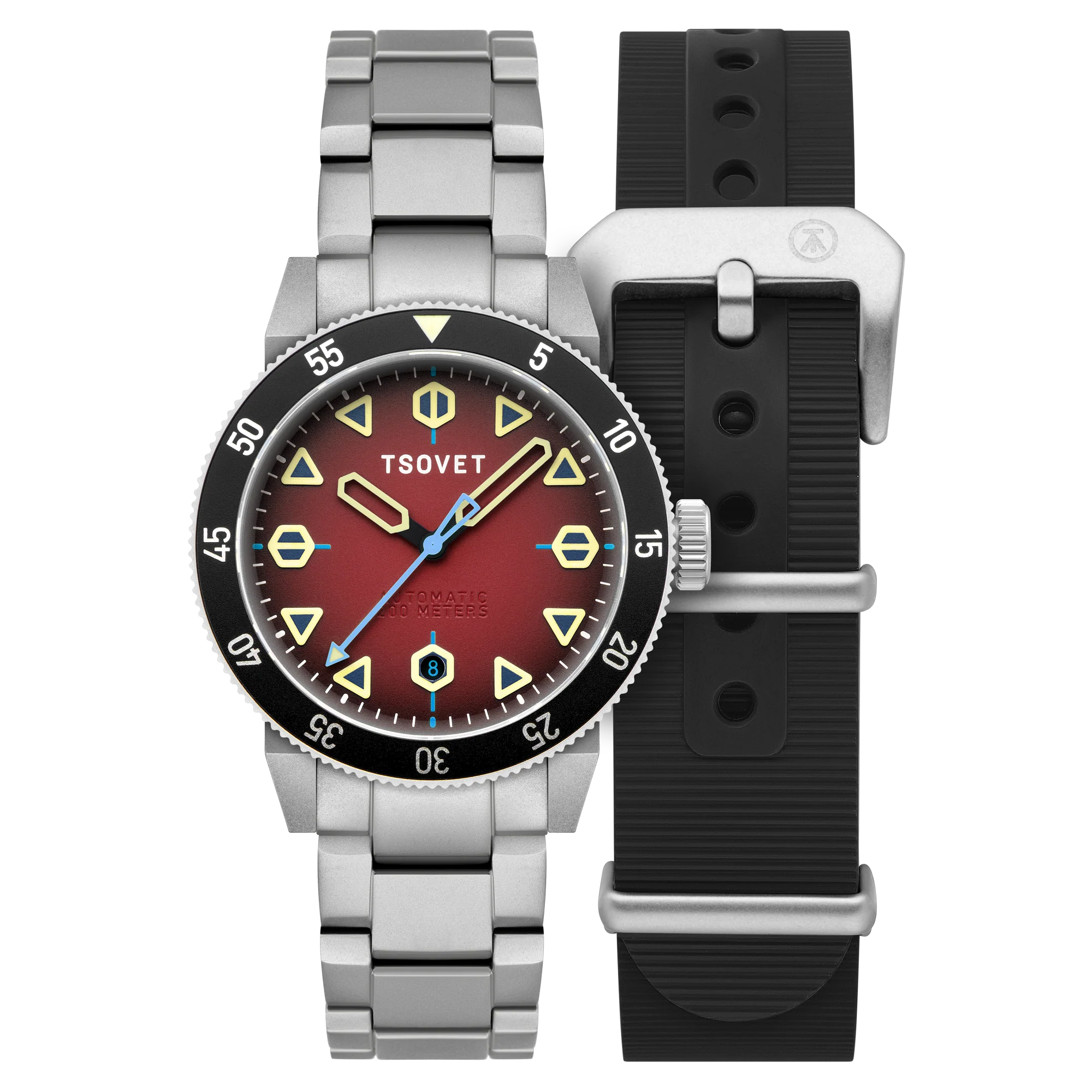 JMT - DW Global Explorer II Red / Stainless Steel | Red Dial