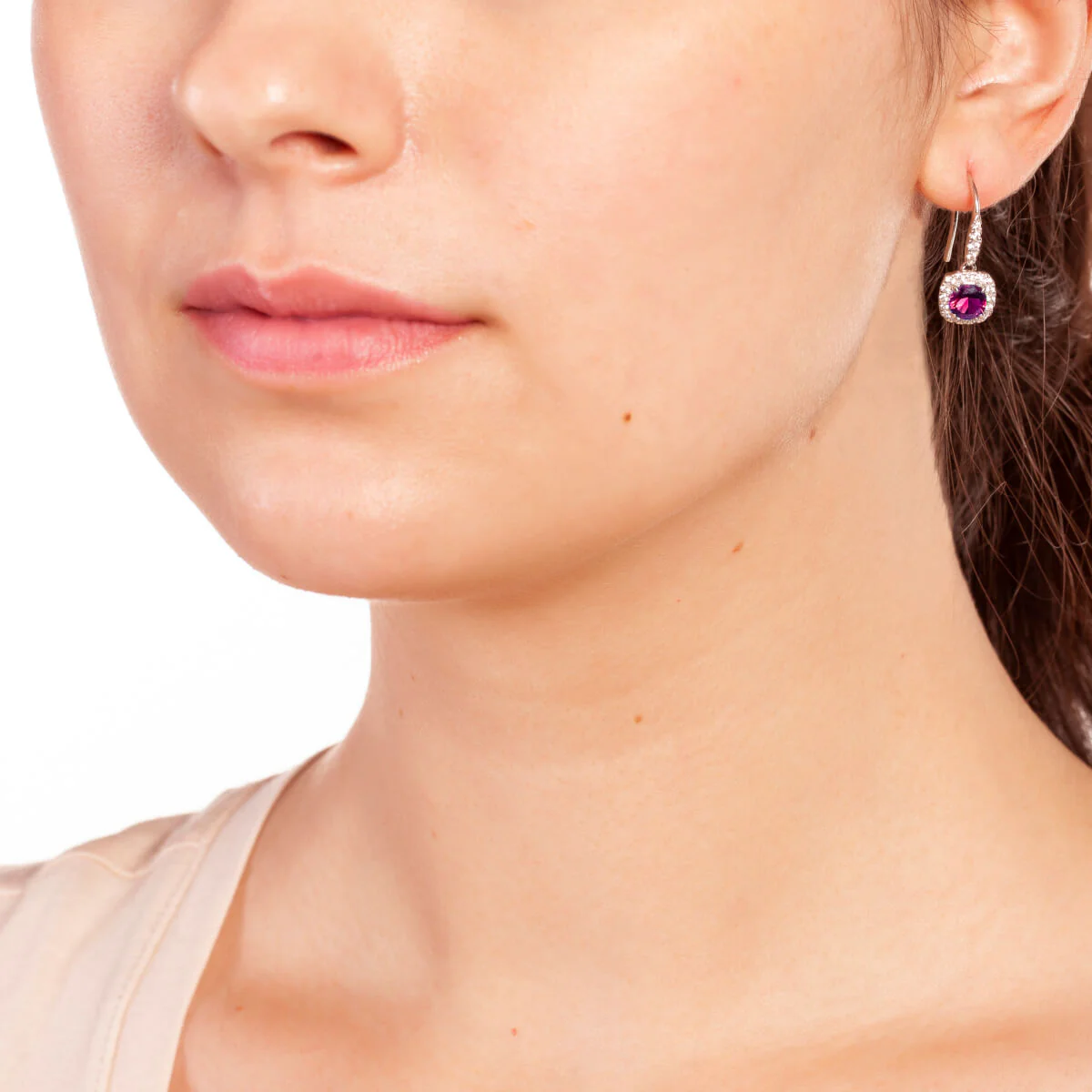 Juliet Drop Earrings 18k White Gold - Image 2