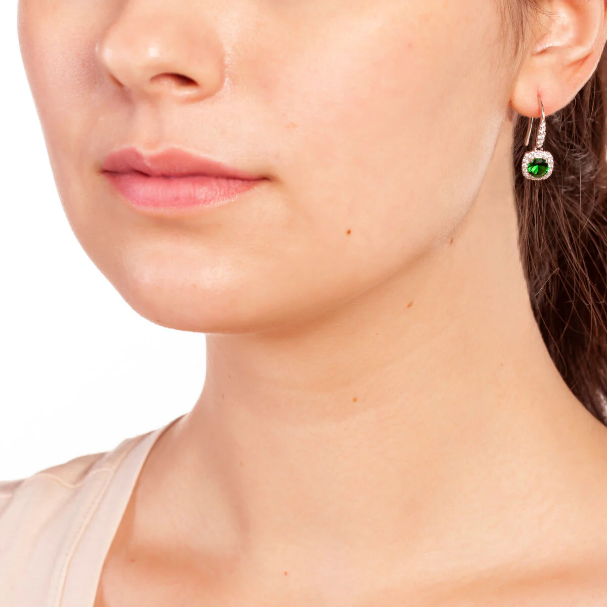 Juliet Drop Earrings 18k White Gold - Image 2