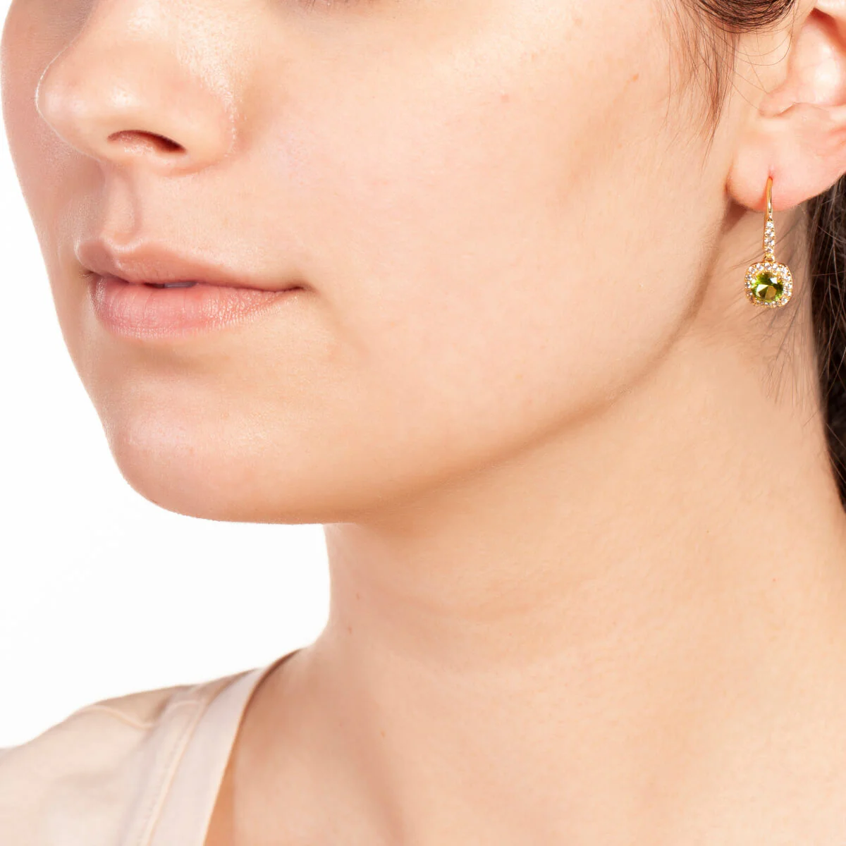 Juliet Drop Earrings 18k Yellow Gold - Image 2