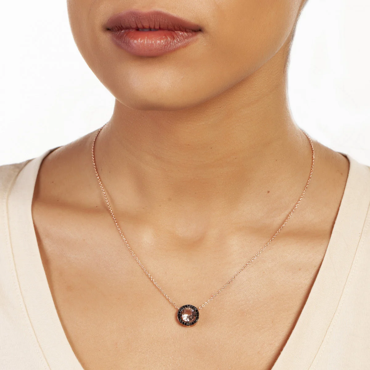 Juliet Pendant Necklace 18k Rose Gold - Image 2
