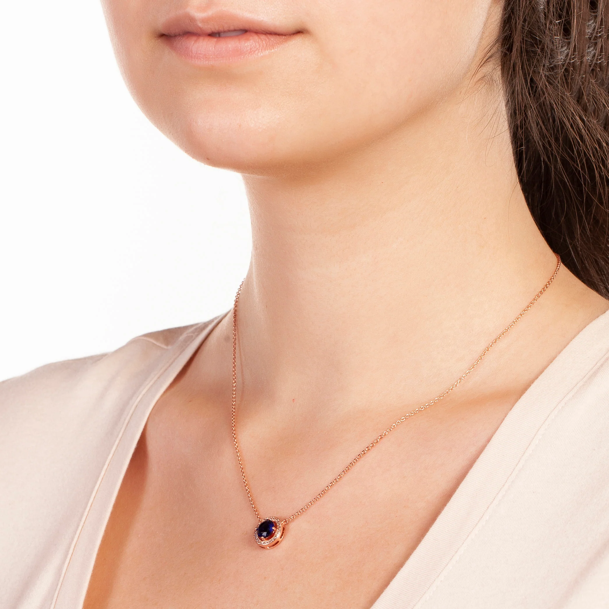 Juliet Pendant Necklace 18k Rose Gold - Image 2