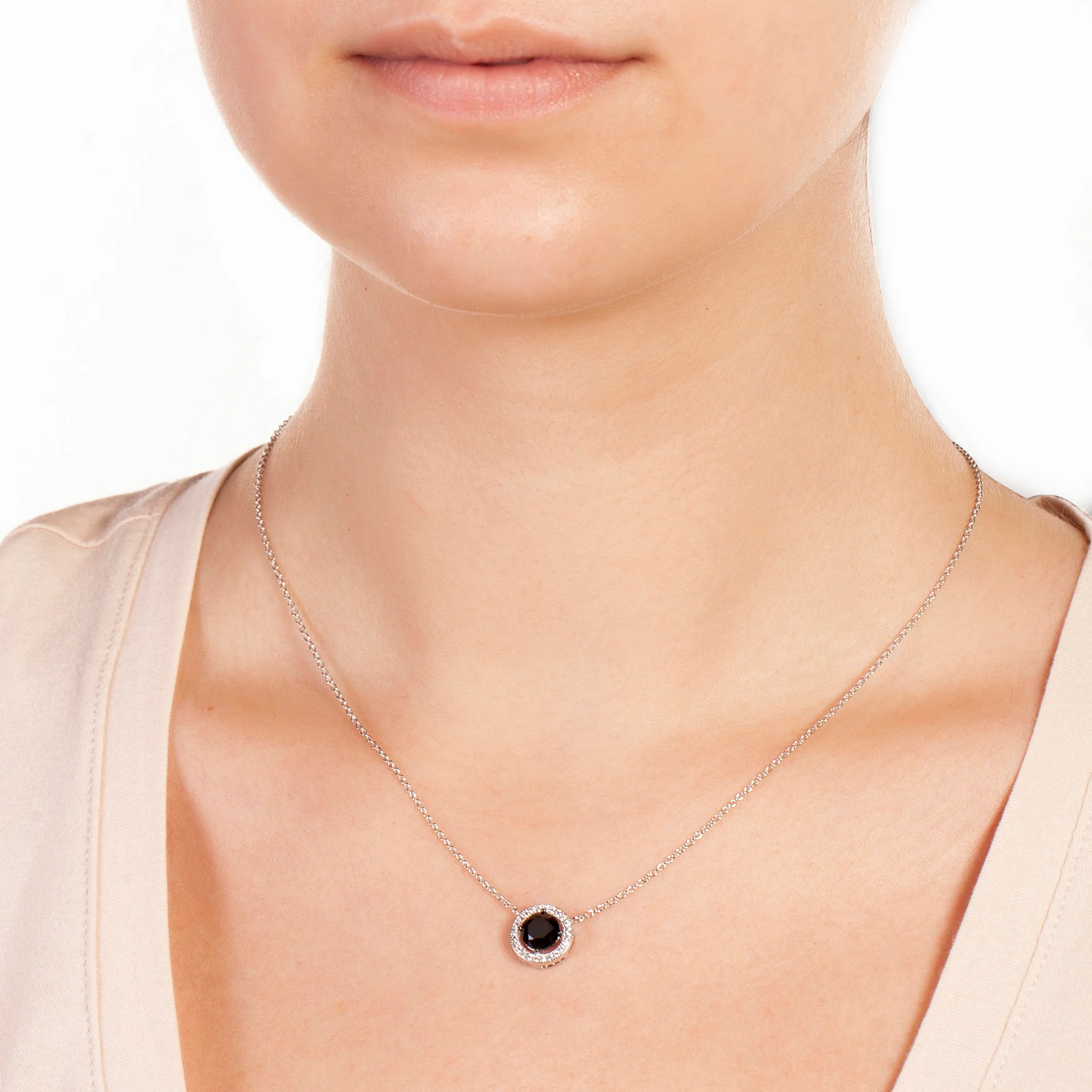 Juliet Pendant Necklace 18k White Gold - Image 2