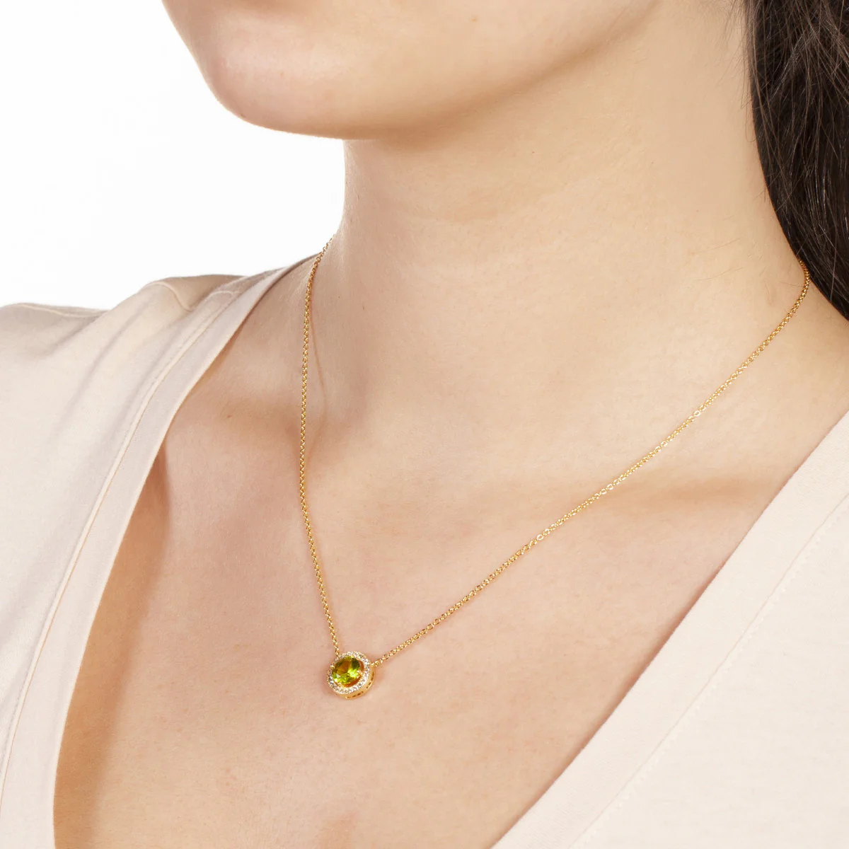 Juliet Pendant Necklace 18k Yellow Gold - Image 2