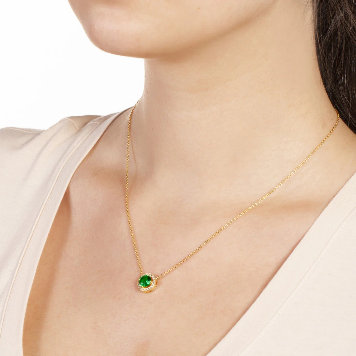 Juliet Pendant Necklace 18k Yellow Gold - Image 2