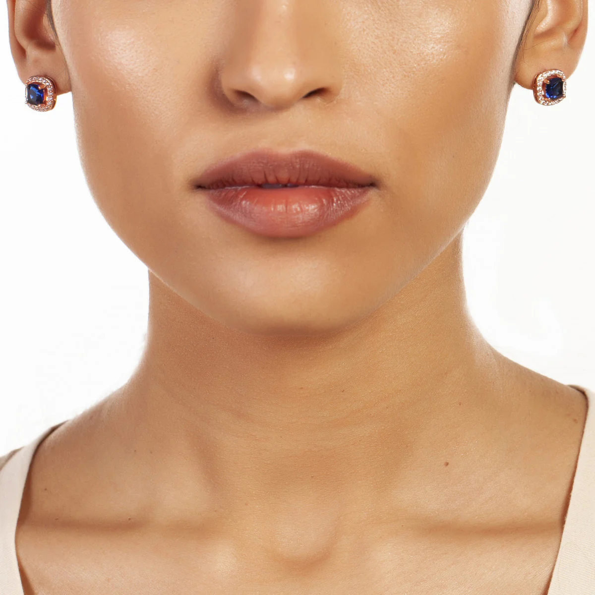 Juliet Stud Earrings 18k Rose Gold - Image 2