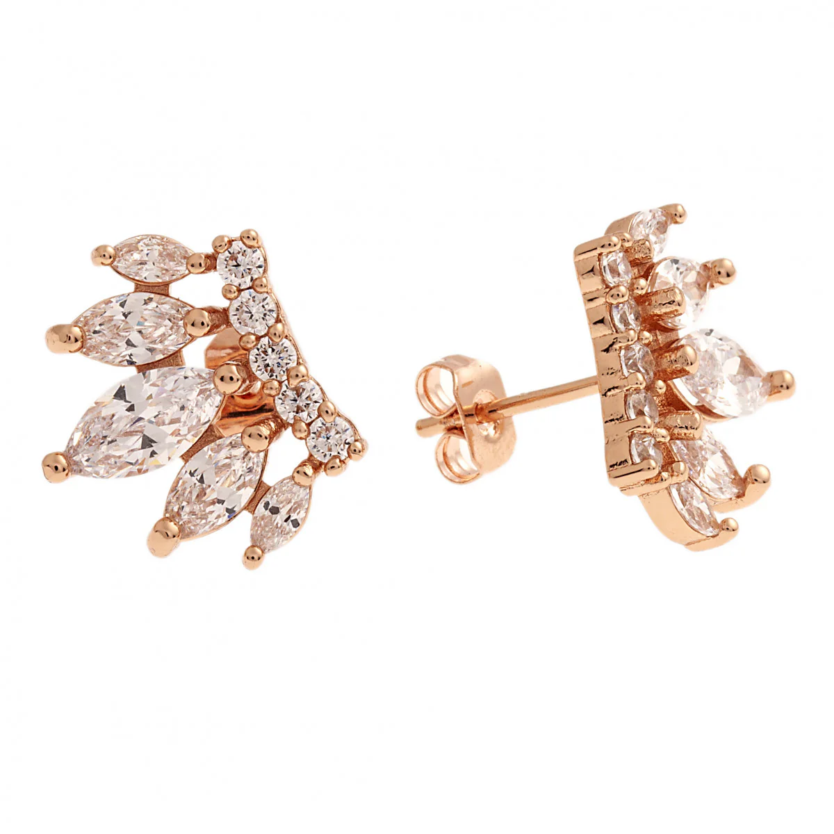 Juliet Stud Earrings 18k Rose Gold
