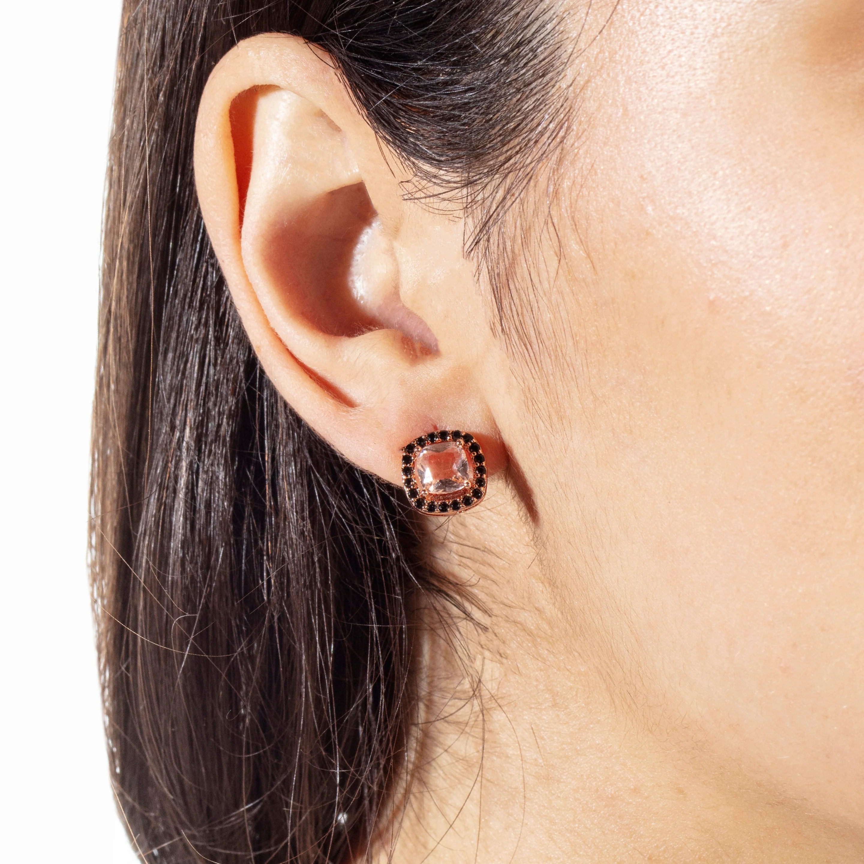 Juliet Stud Earrings 18k Rose Gold - Image 2