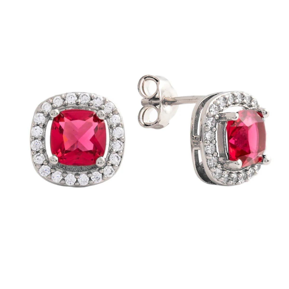 Juliet Stud Earrings 18k White Gold
