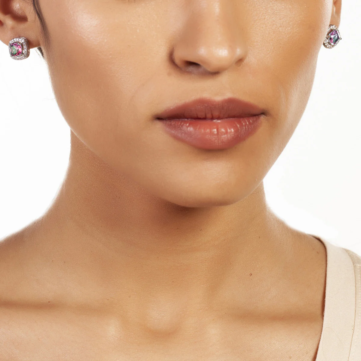 Juliet Stud Earrings 18k White Gold - Image 2