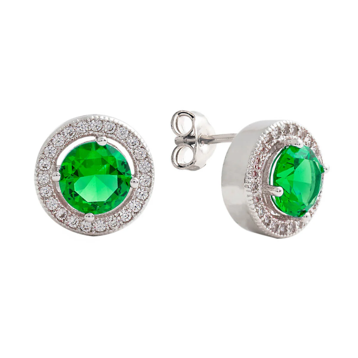 Juliet Stud Earrings 18k White Gold