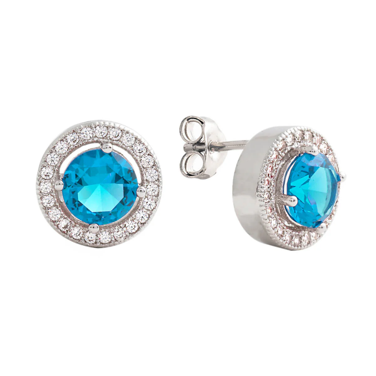 Juliet Stud Earrings 18k White Gold