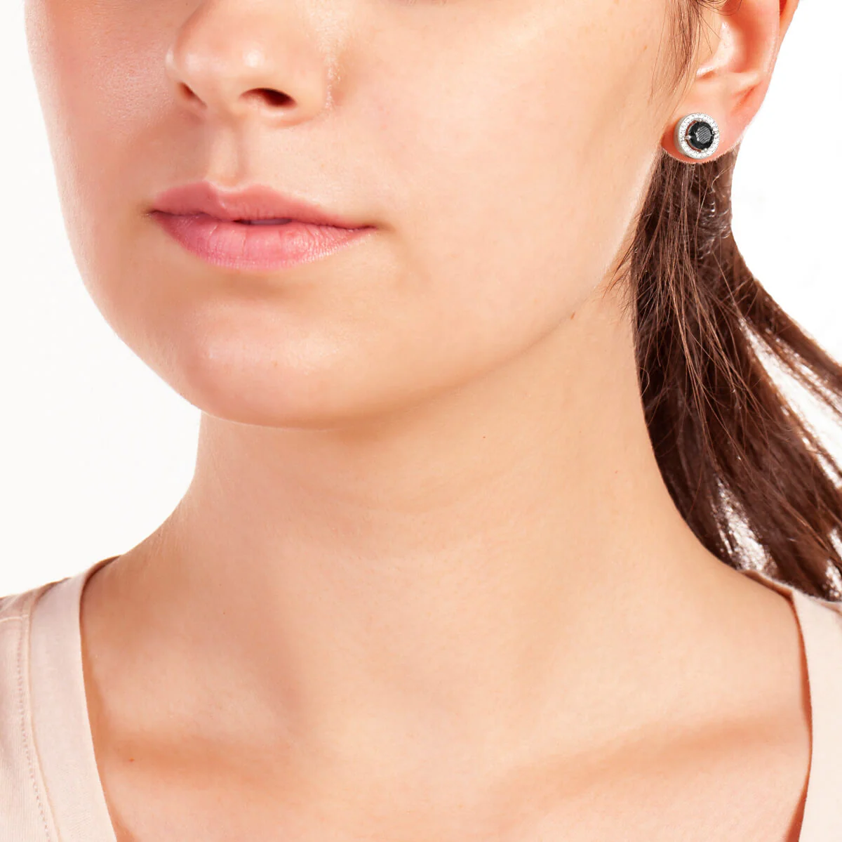 Juliet Stud Earrings 18k White Gold - Image 2