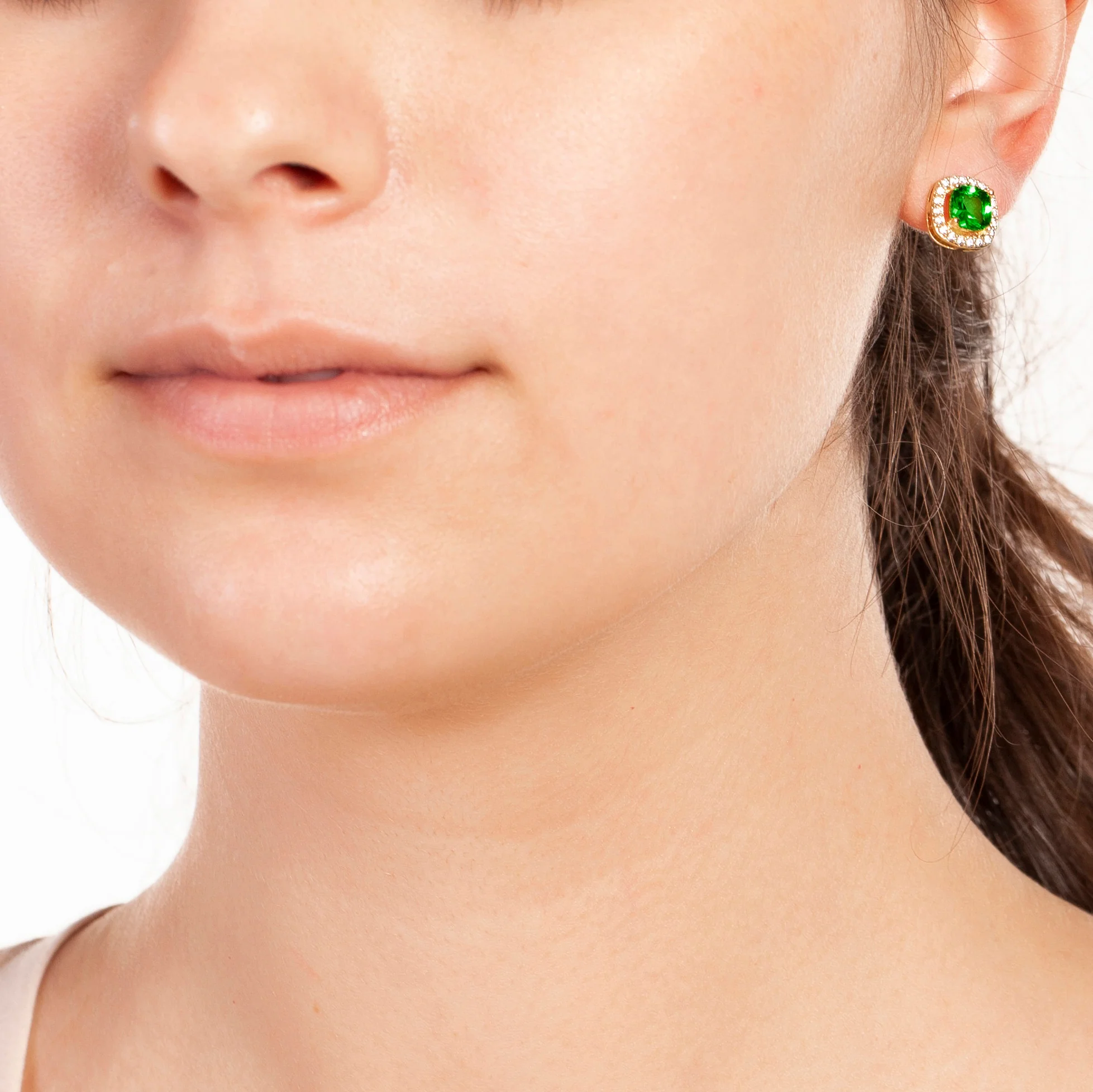 Juliet Stud Earrings 18k Yellow Gold - Image 2